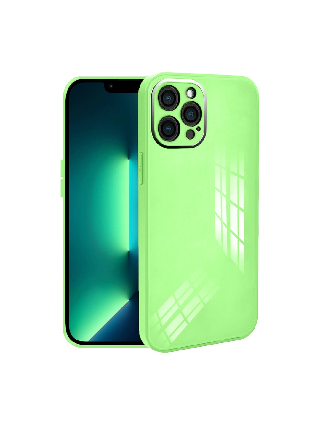 Buy Karwan Green Solid IPhone 12 Pro Max Back Cover Mobile
