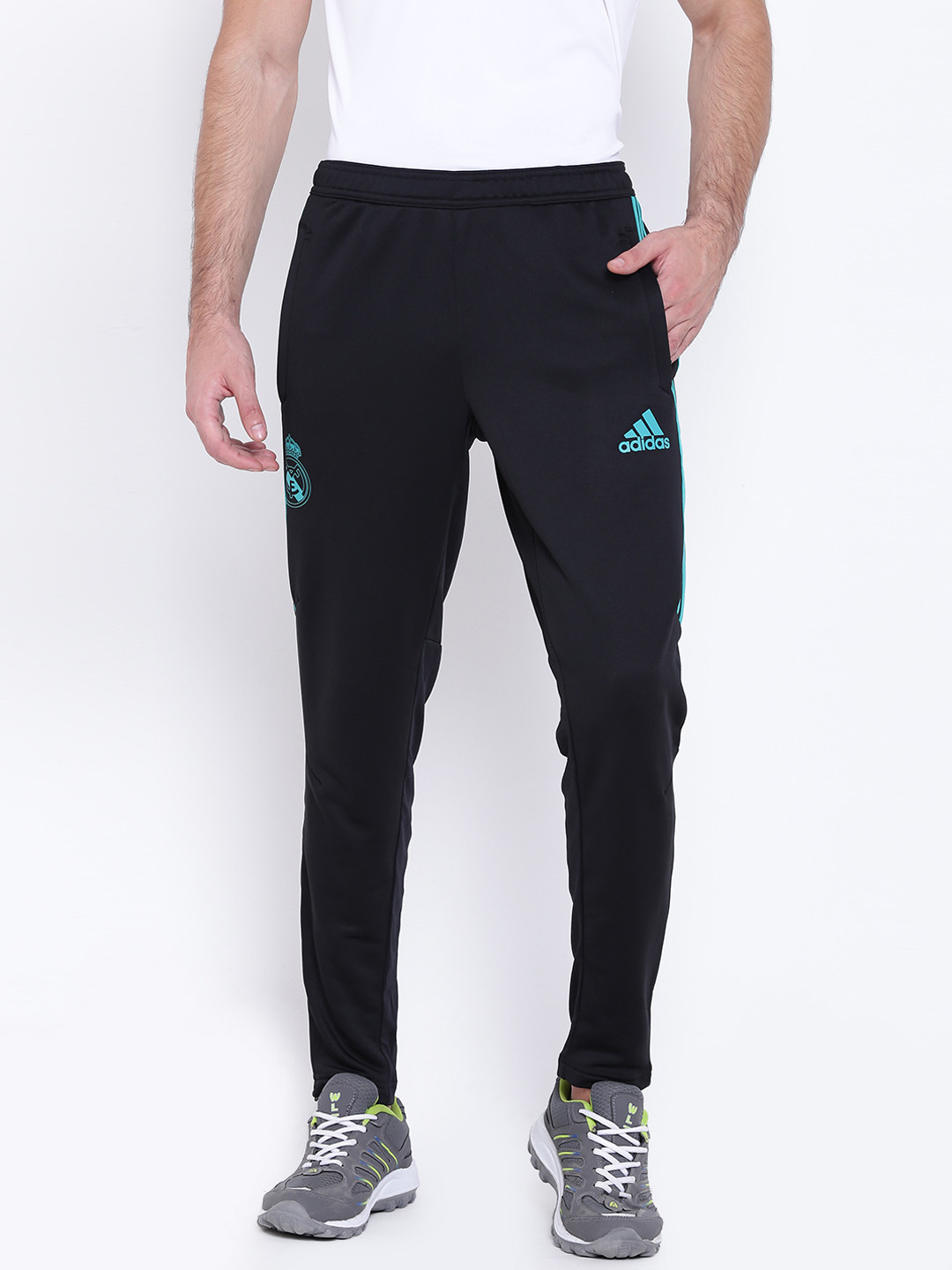 Buy ADIDAS Black Real Madrid F.C. Training Track Pants - Track Pants for Men 2083338 | Myntra