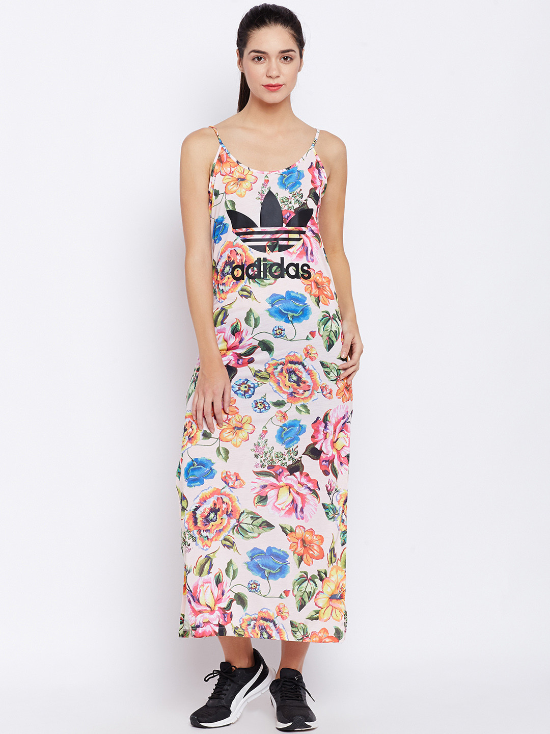 [36% OFF] Plus Size High Waist Maxi Slit Dress | Rosegal