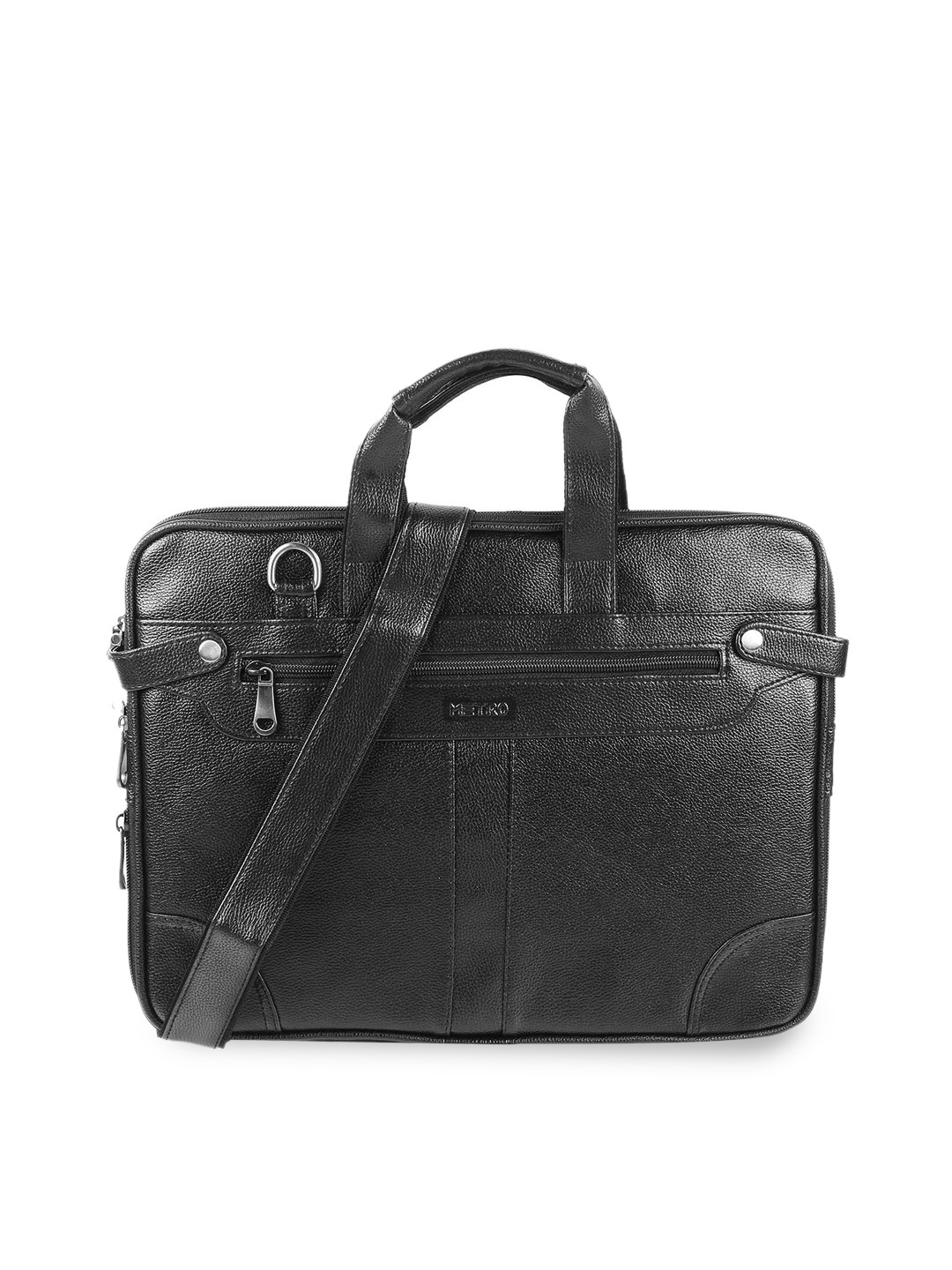 Buy Metro Black Messenger Bag Messenger Bag for Unisex 20840504 Myntra