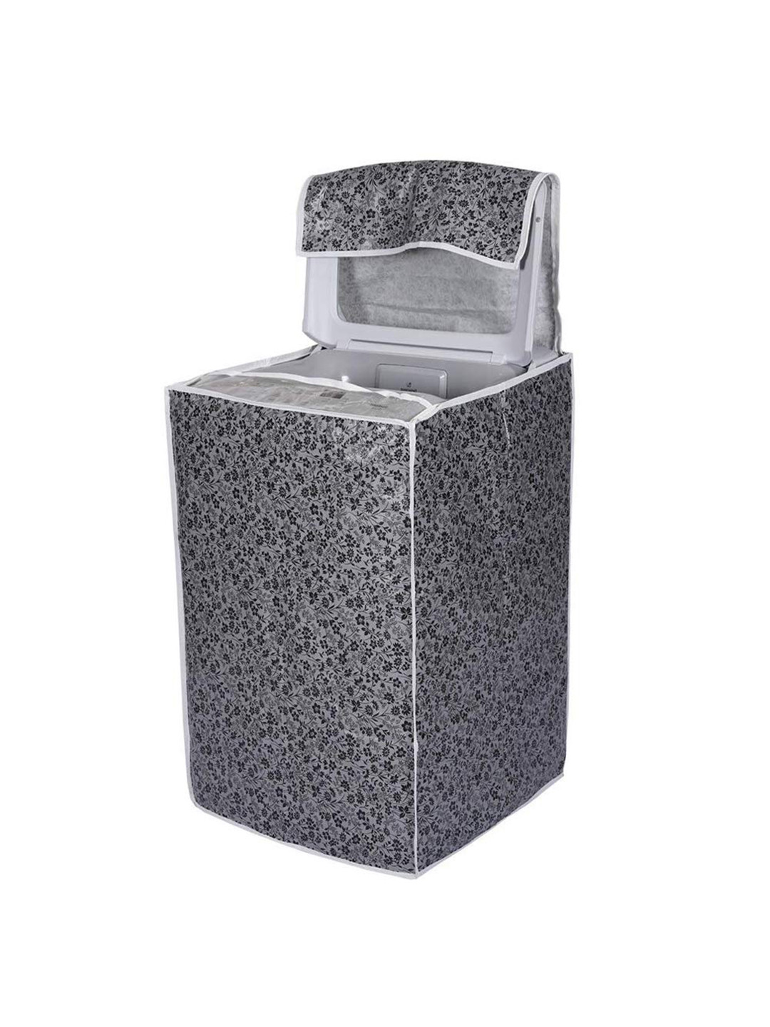 Buy DALUCI Grey Printed Cotton Top Load Washing Machine Cover