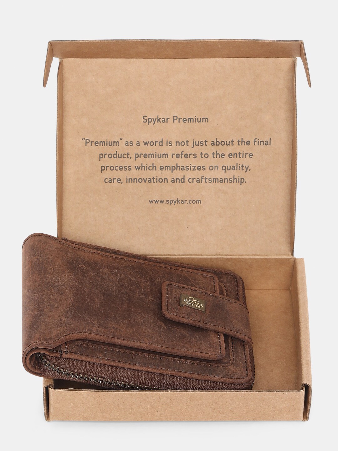 Buy SPYKAR Men Brown Leather Zip Around Wallet Wallets for Men 20850000 Myntra