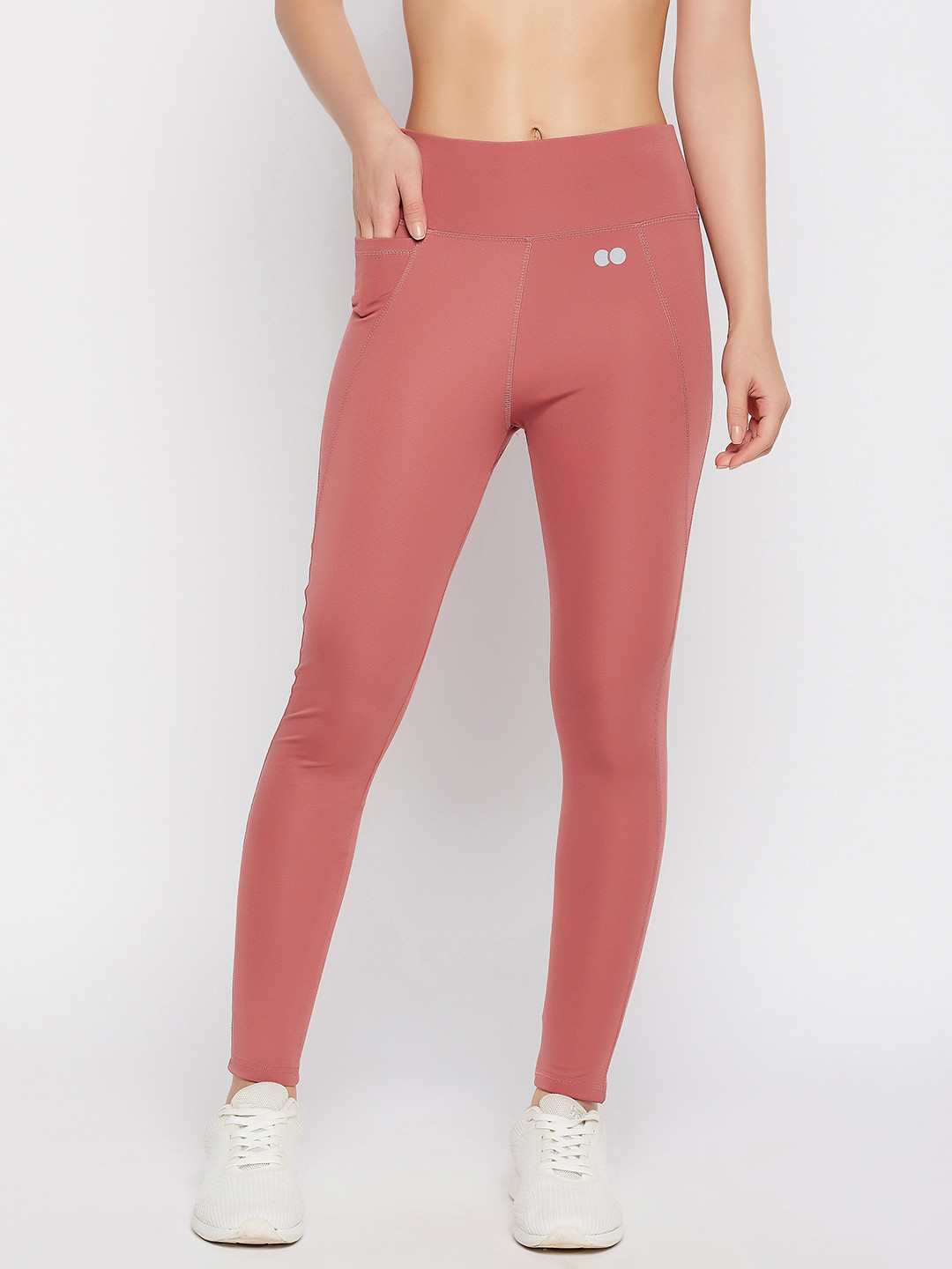 Buy Clovia Snug Fit High Rise Active Tights With Side Pocket Tights