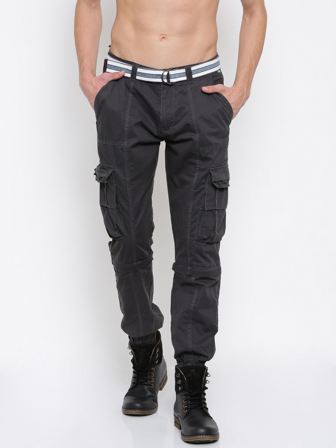 mens grey cargos