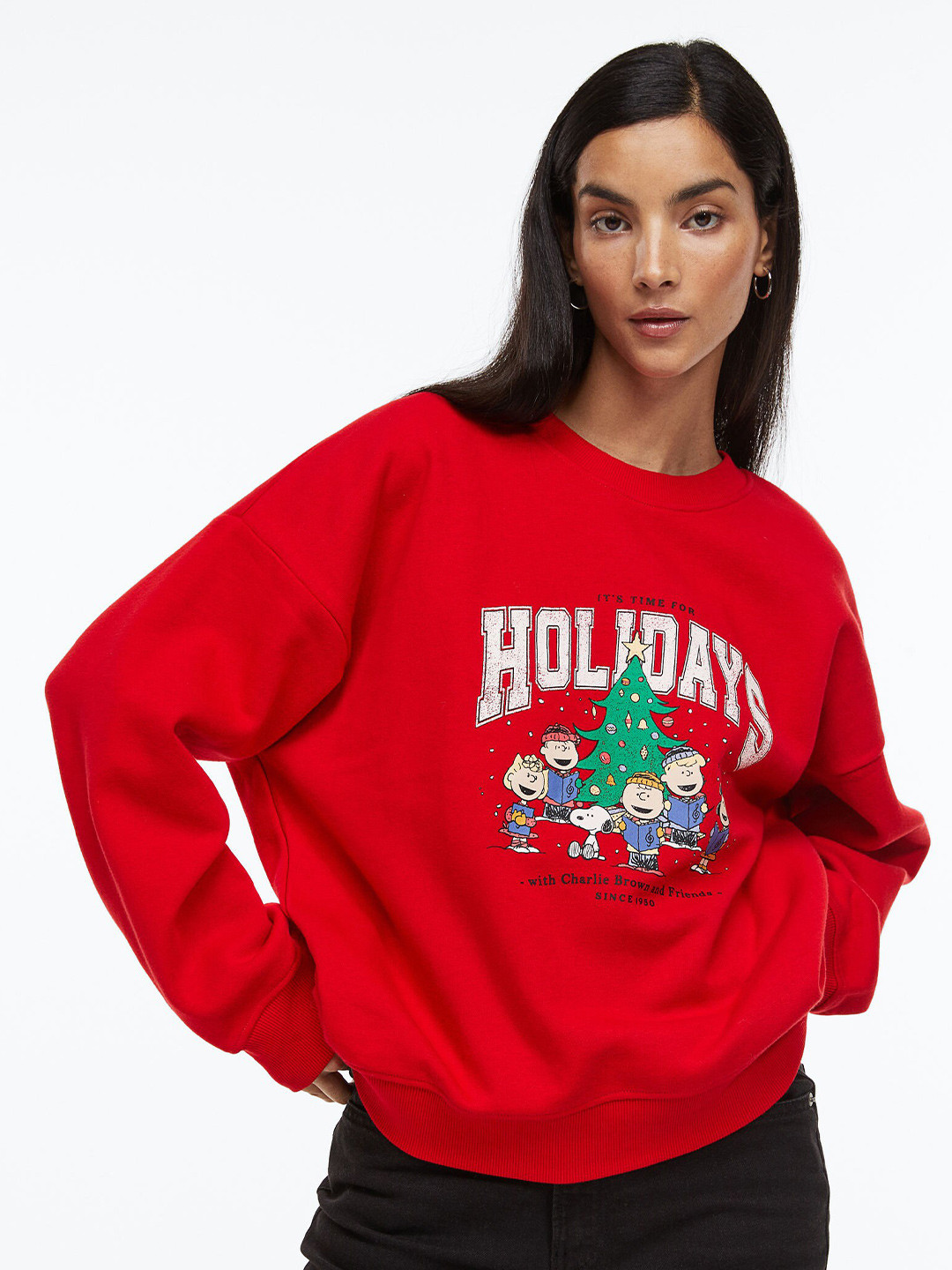 H&m motif detail sweatshirt clearance