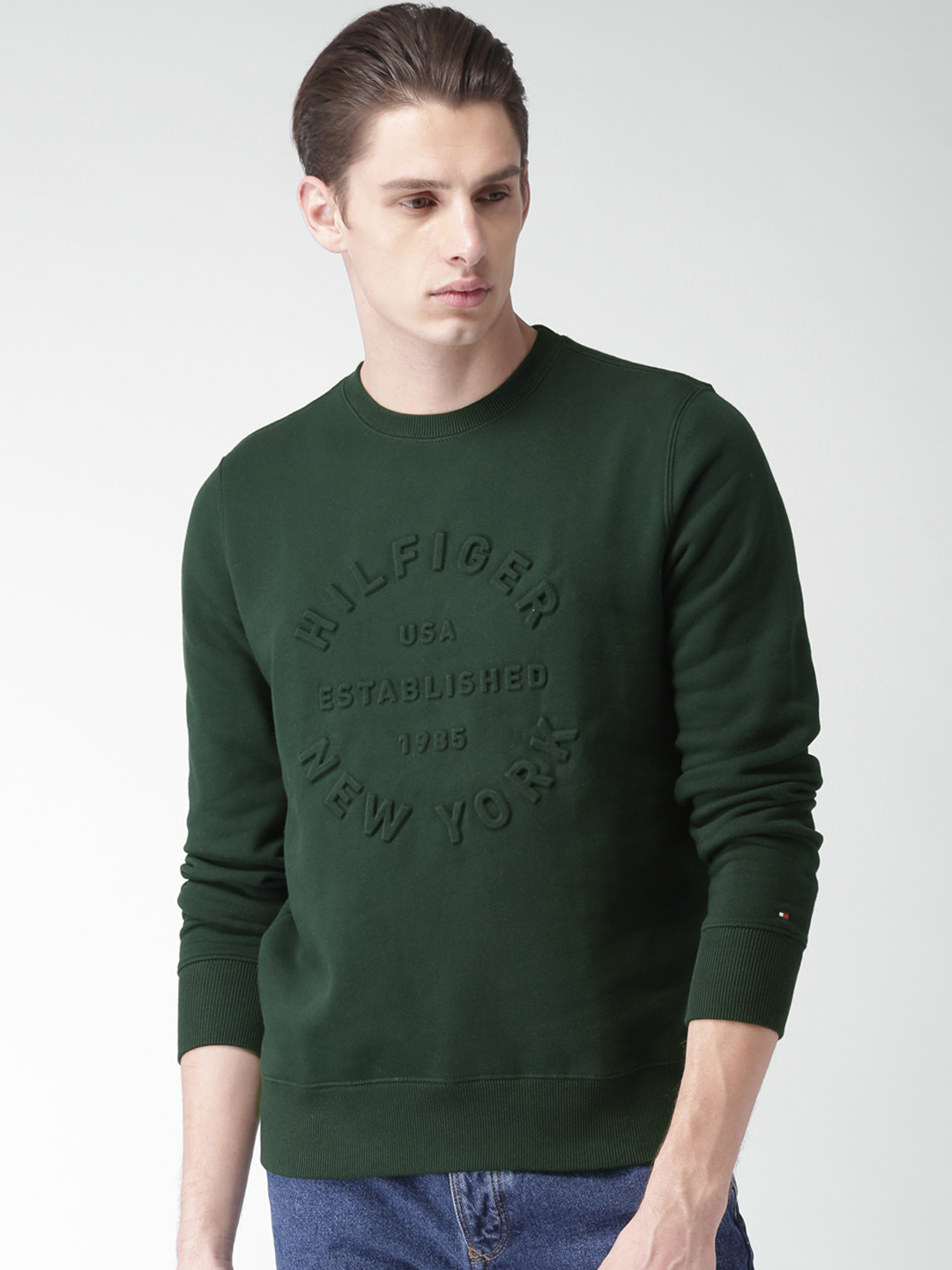 tommy green sweatshirt