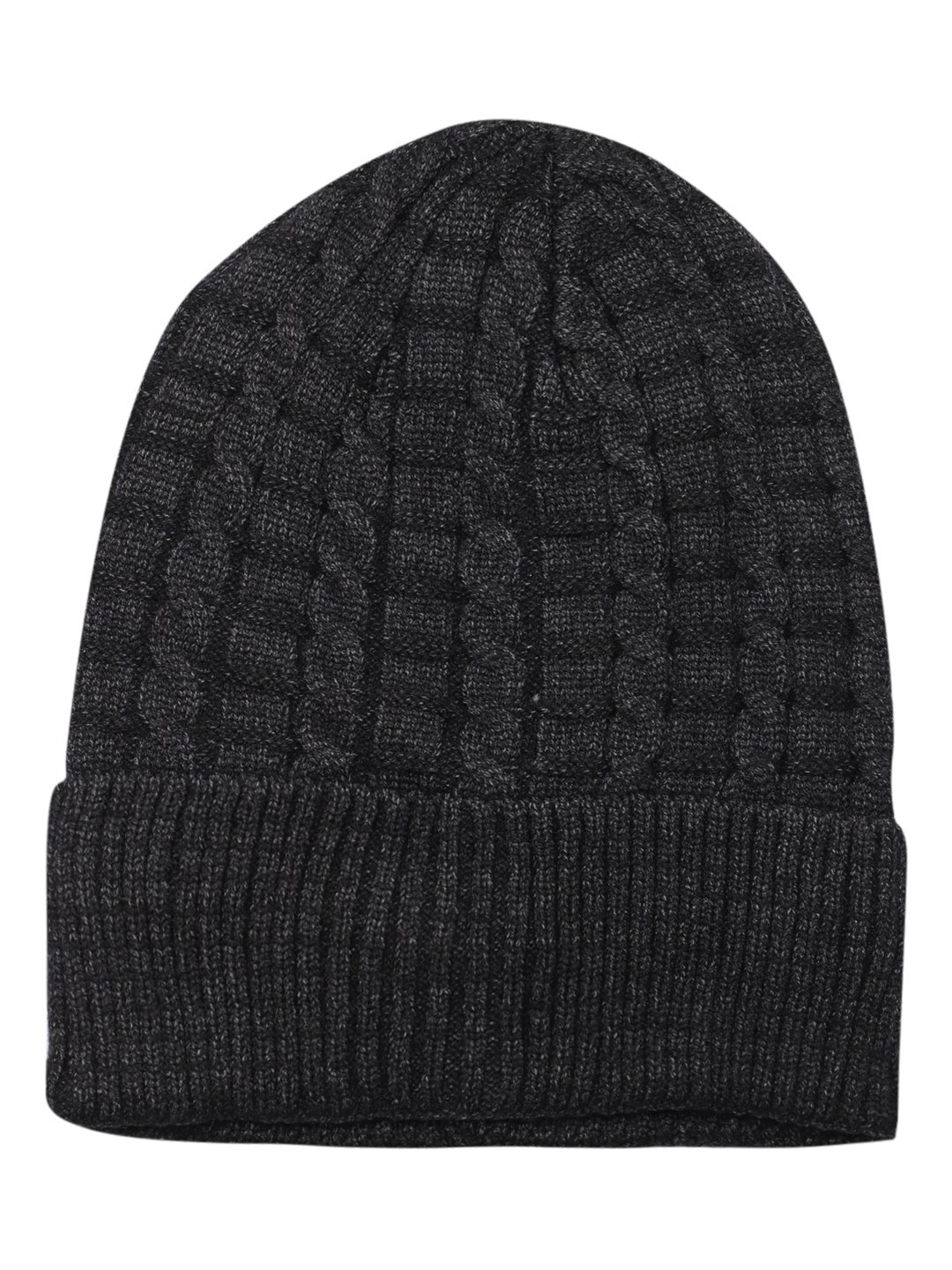 Buy LOOM LEGACY Men Black Beanie Caps for Men 20867630 Myntra