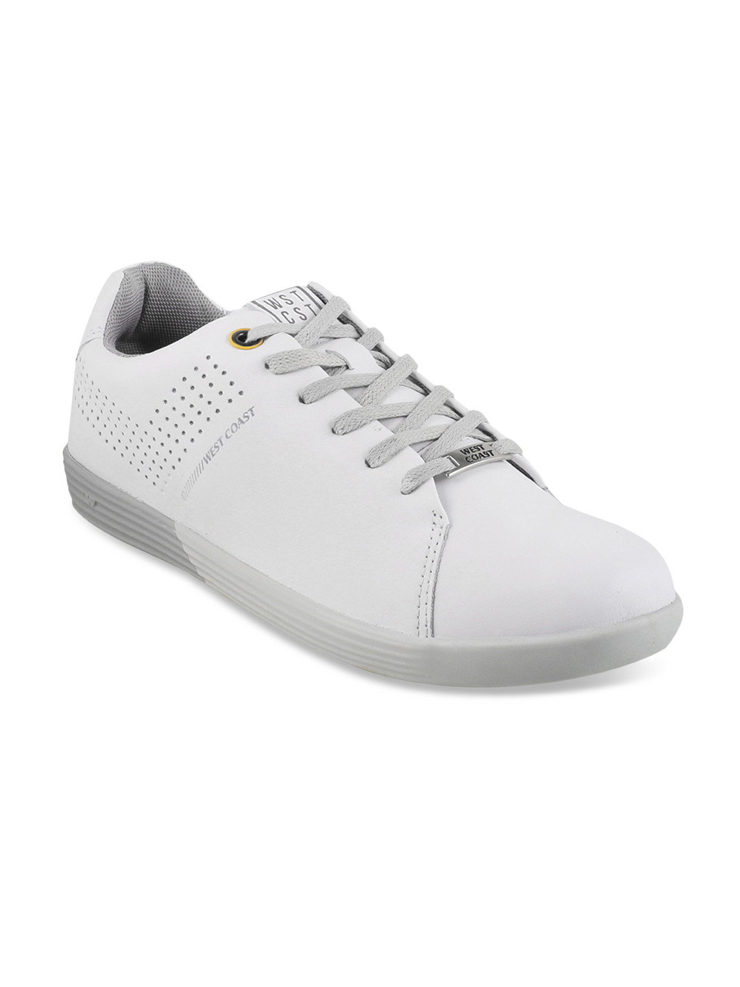 Buy WEST COAST Men White Leather Sneakers Casual Shoes for Men