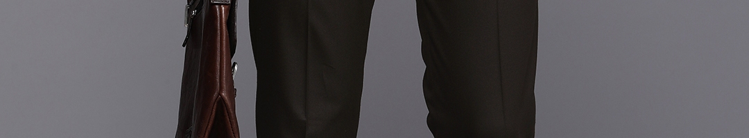 Buy SUITLTD Men Smart Mid Rise Slim Fit Formal Trousers - Trousers for ...