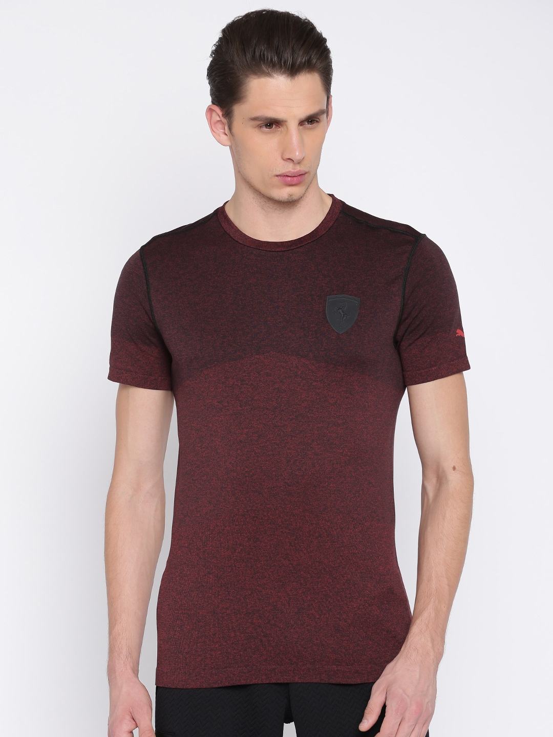 puma maroon t shirt