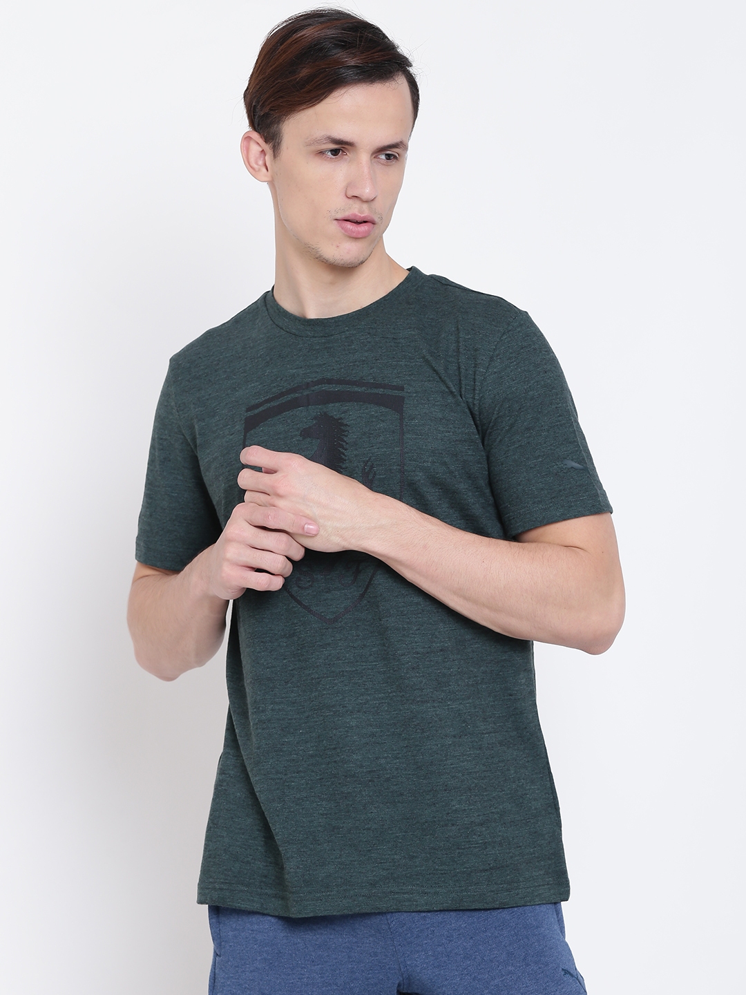 puma olive green tshirt