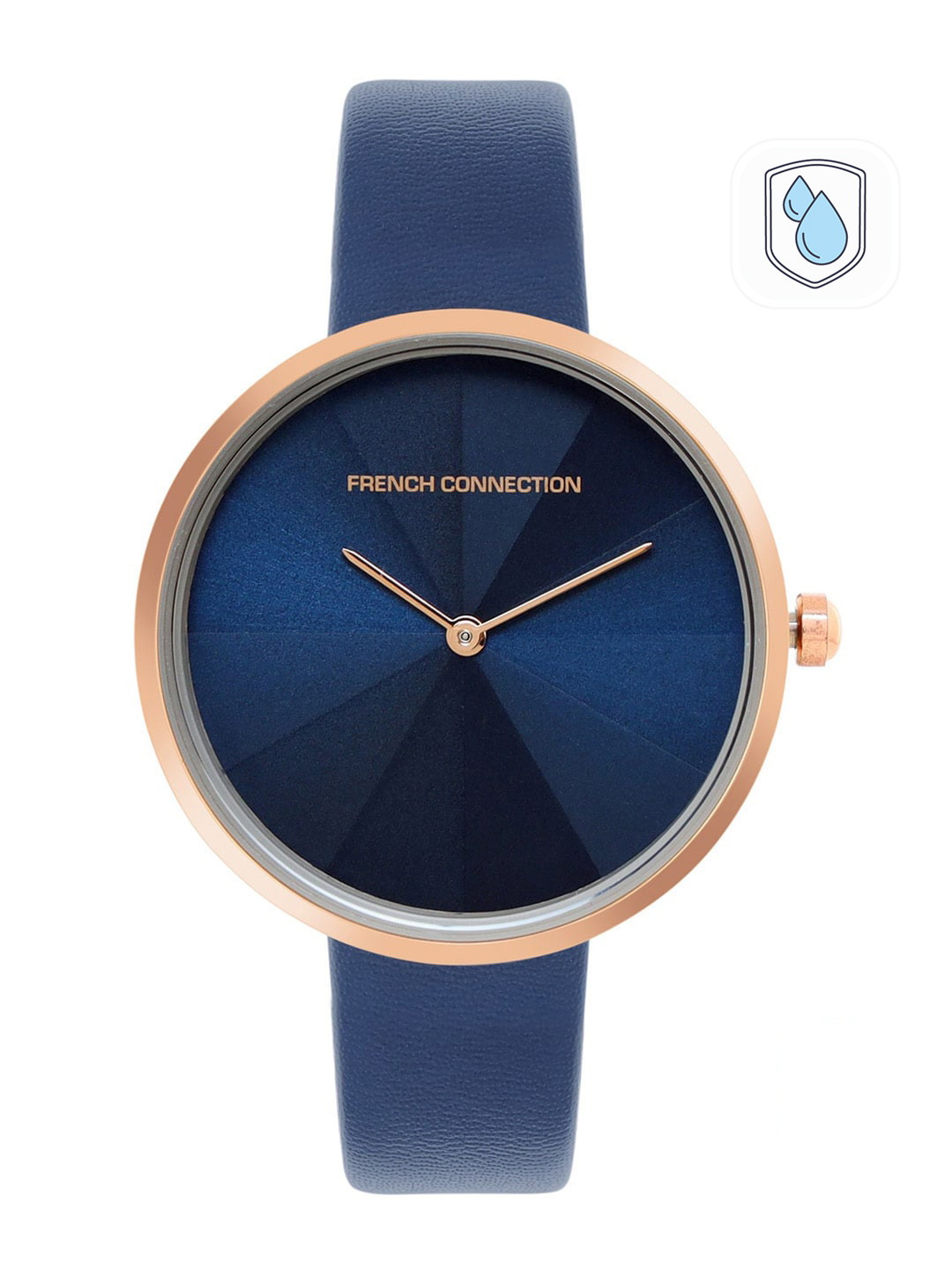 Buy French Connection Women Blue Dial & Blue Leather Straps Analogue Watch FCL21 K Watches for