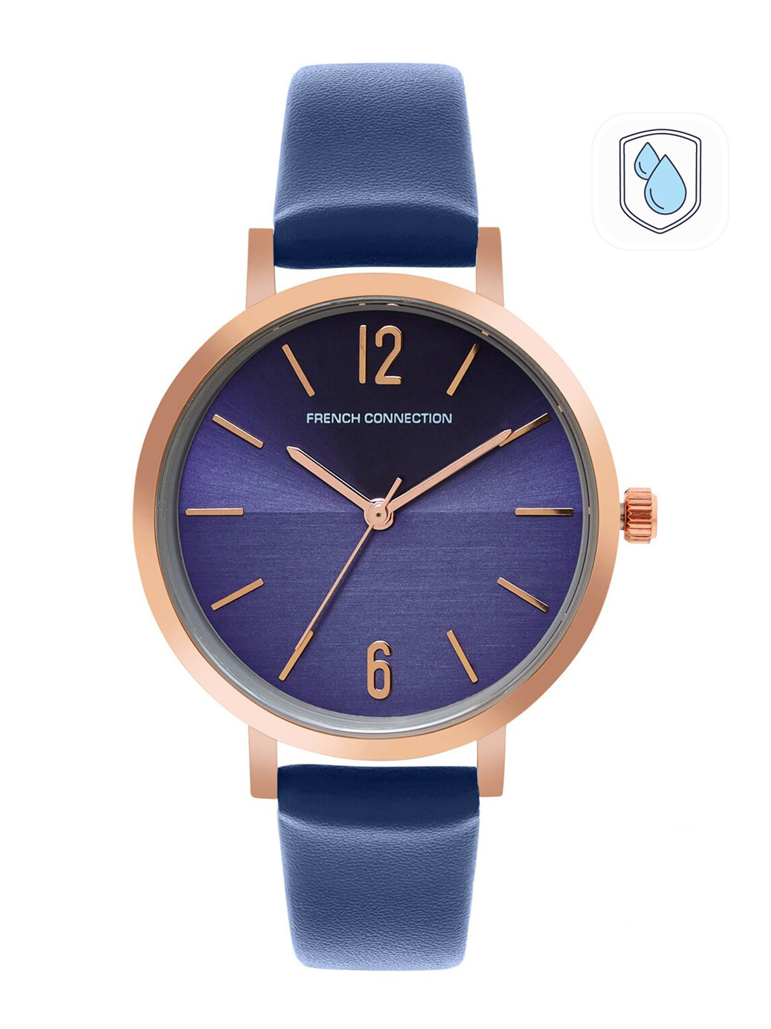 Buy French Connection Women Blue Dial & Blue Leather Straps Analogue Watch FC007A Watches for