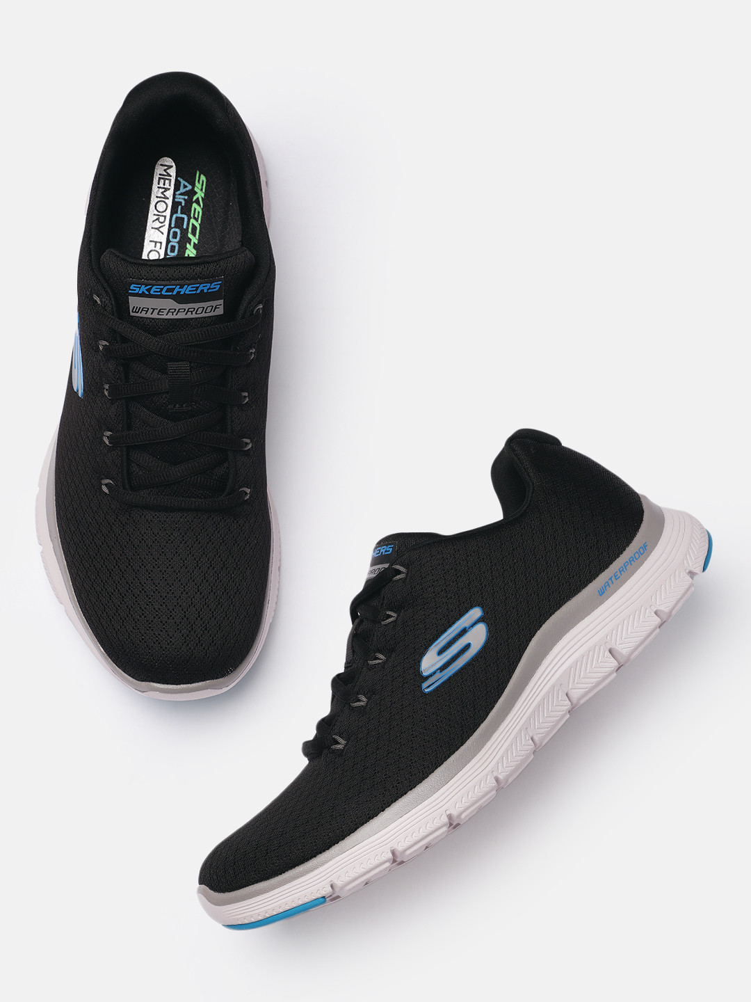 mens skechers air cooled memory foam shoes