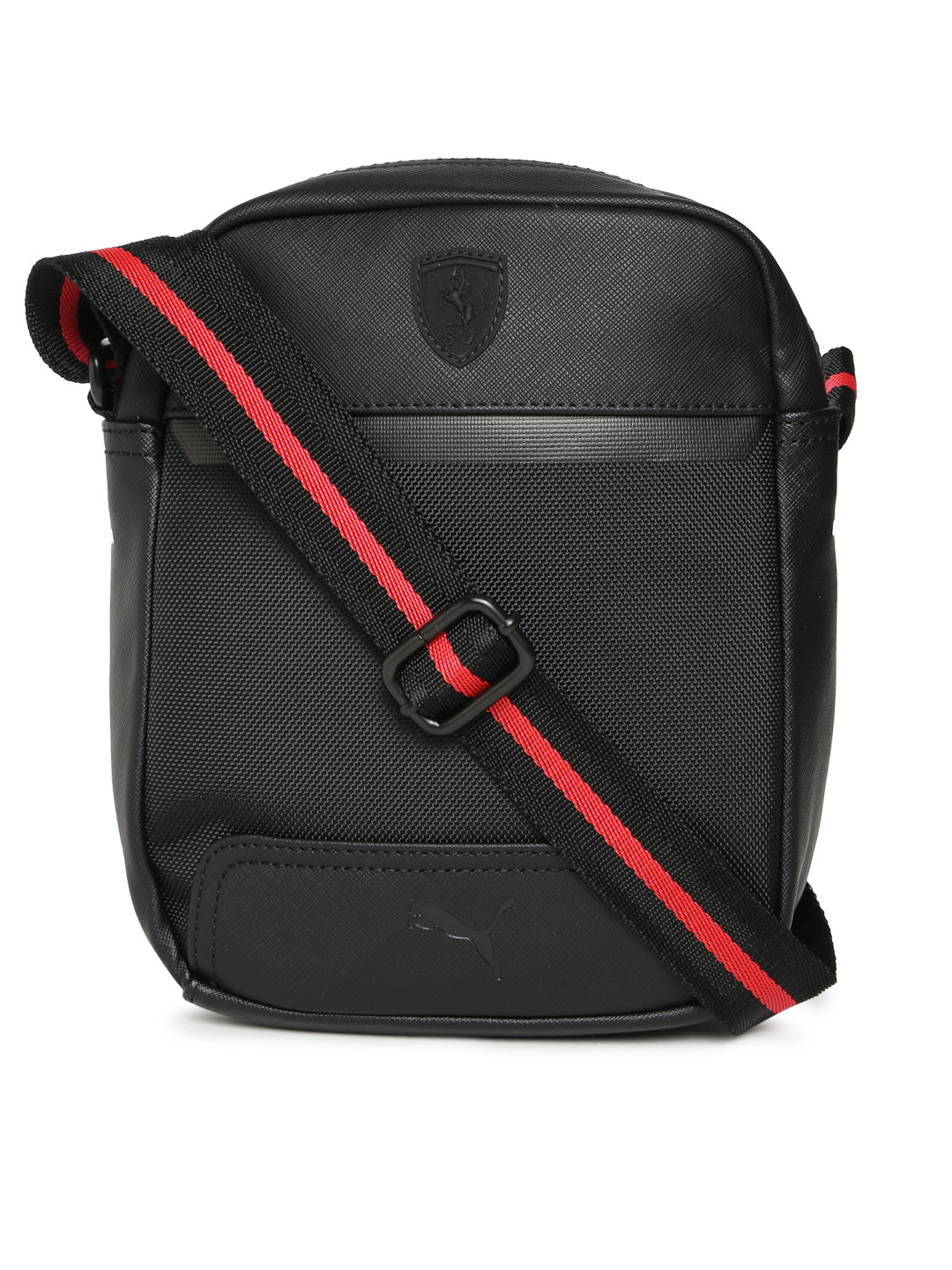 Buy Puma Unisex Black Ferrari LS Portable Messenger Bag Messenger Bag