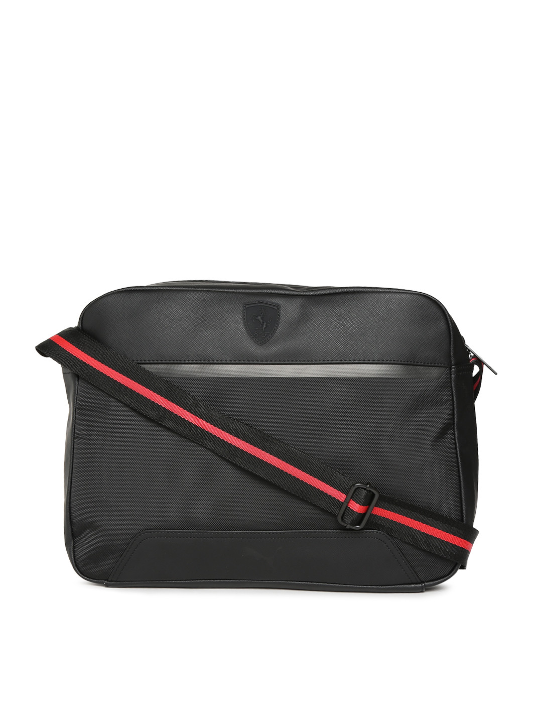 Buy Puma Unisex Black Ferrari LS Reporter Messenger Bag Messenger Bag