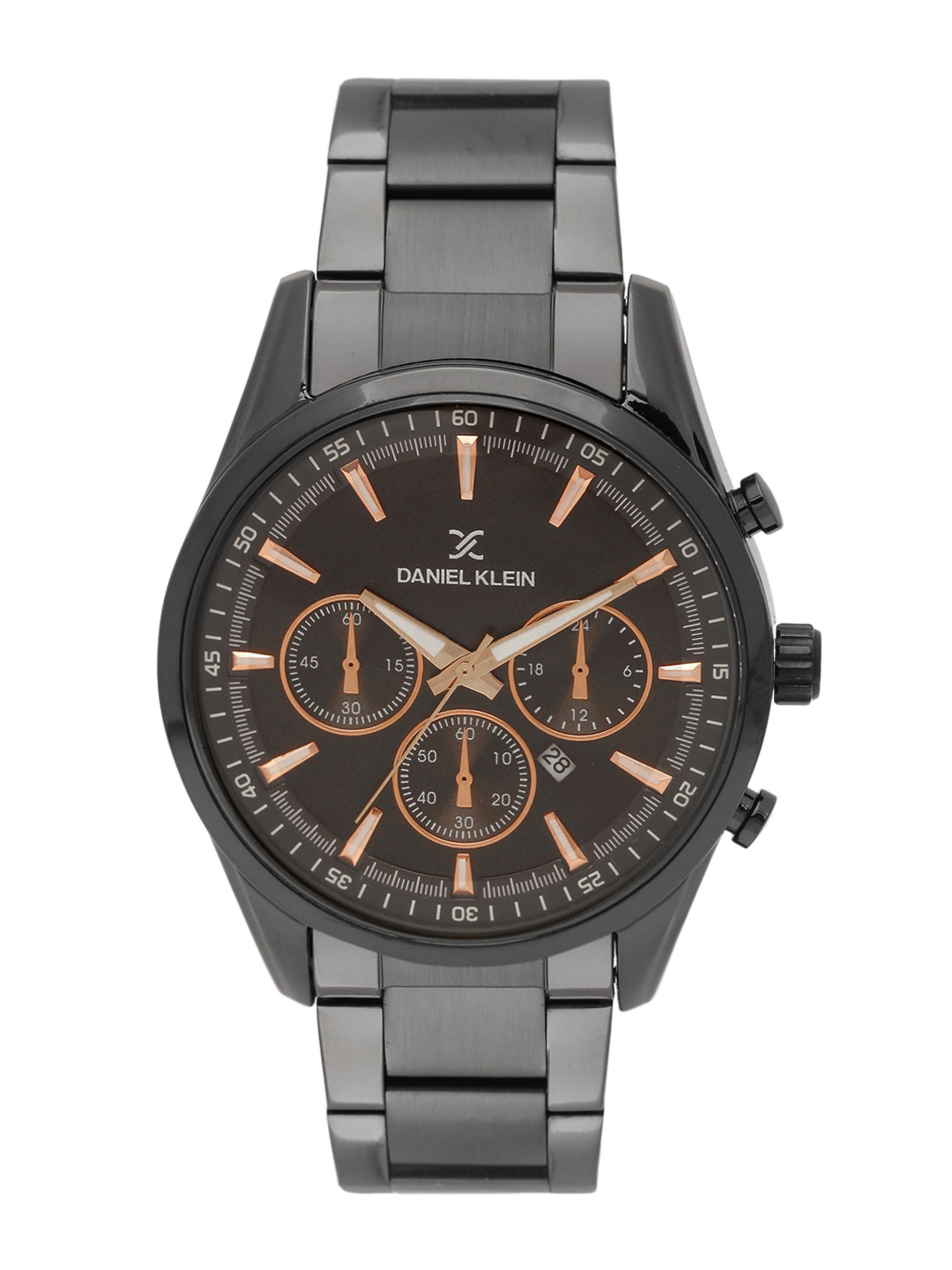 Buy Daniel Klein Men Gunmetal Toned Analogue Watch 10871 2 Watches