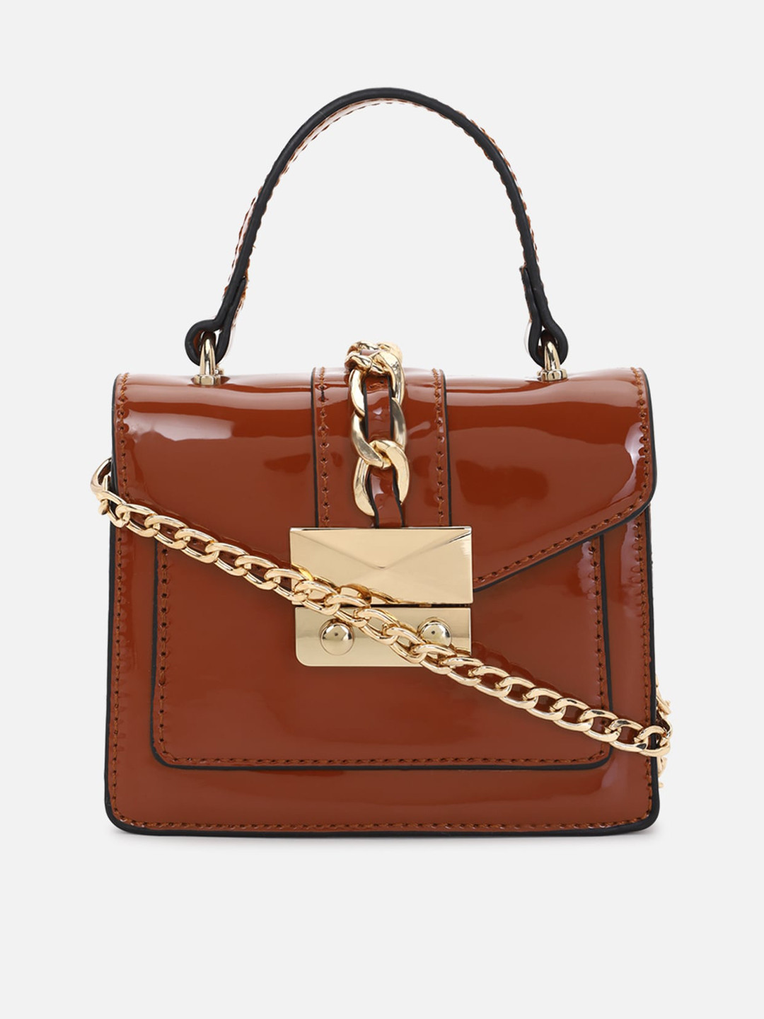 Buy FOREVER 21 Red Structured Satchel Handbags for Women 20897488