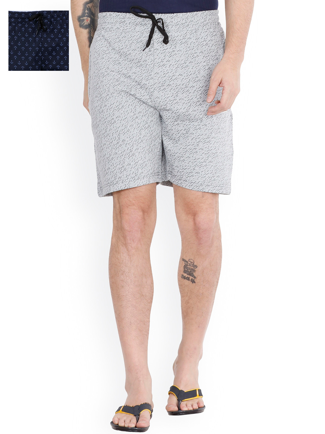 Buy Genx Men Pack Of 2 Loose Fit Lounge Shorts 901 Lounge Shorts for