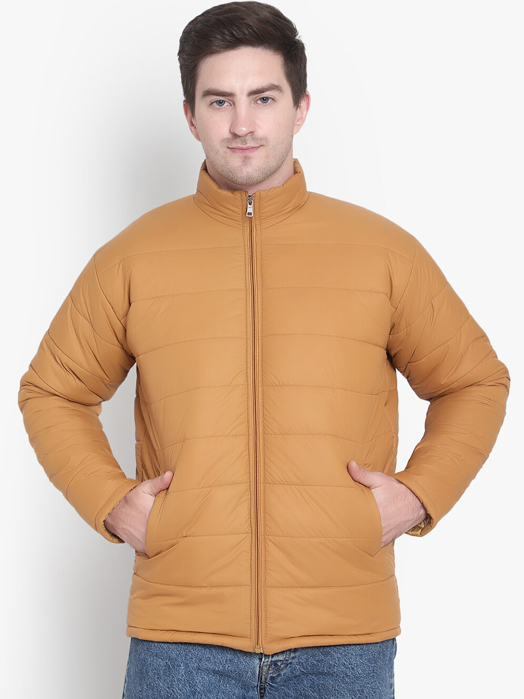 Buy SHIRA 24 Men Tan Solid Puffer Jacket Jackets for Men 20909412 Myntra