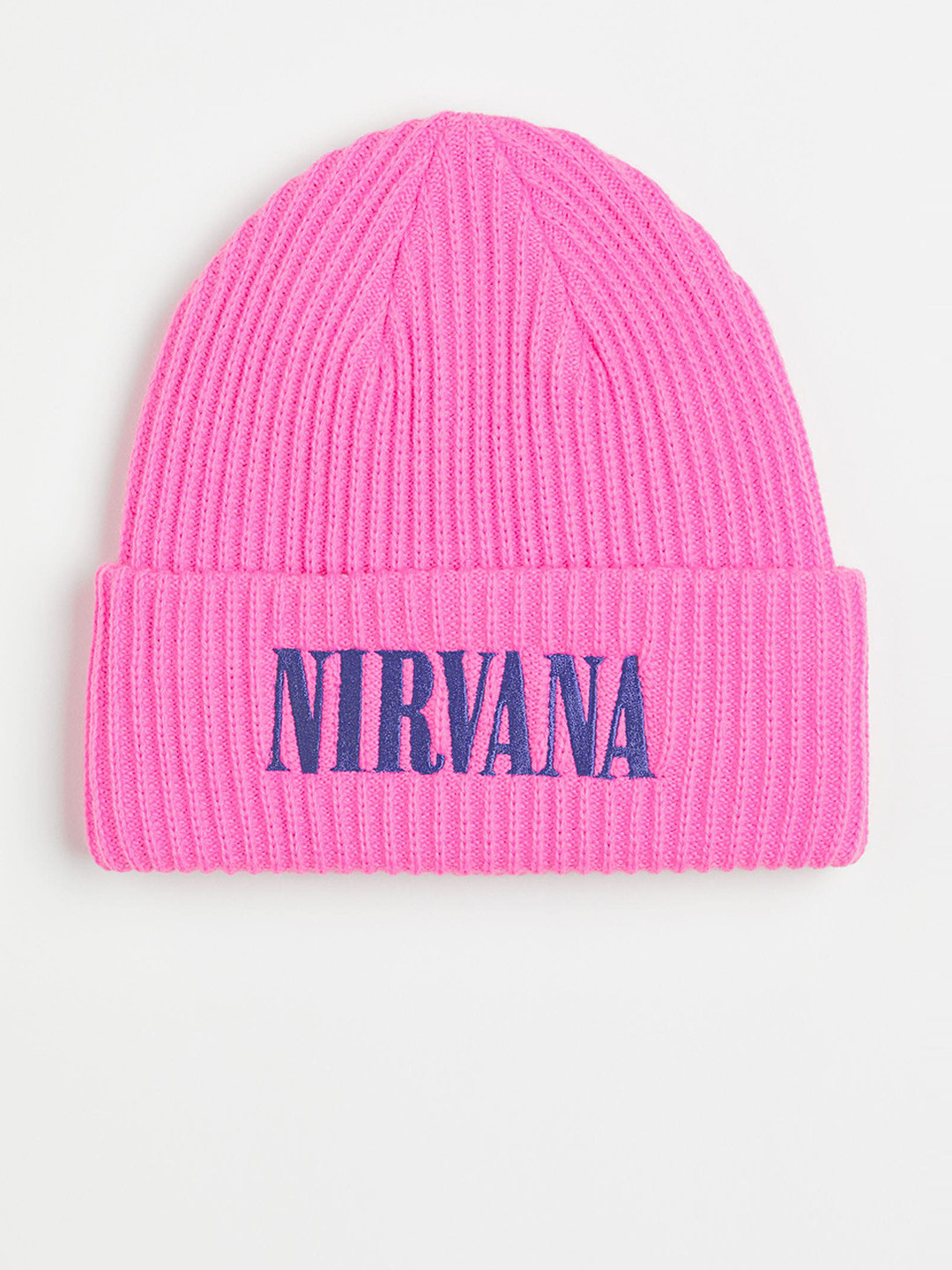 Buy H&M Women Pink Embroidered Rib Knit Hat Hat for Women 20915834