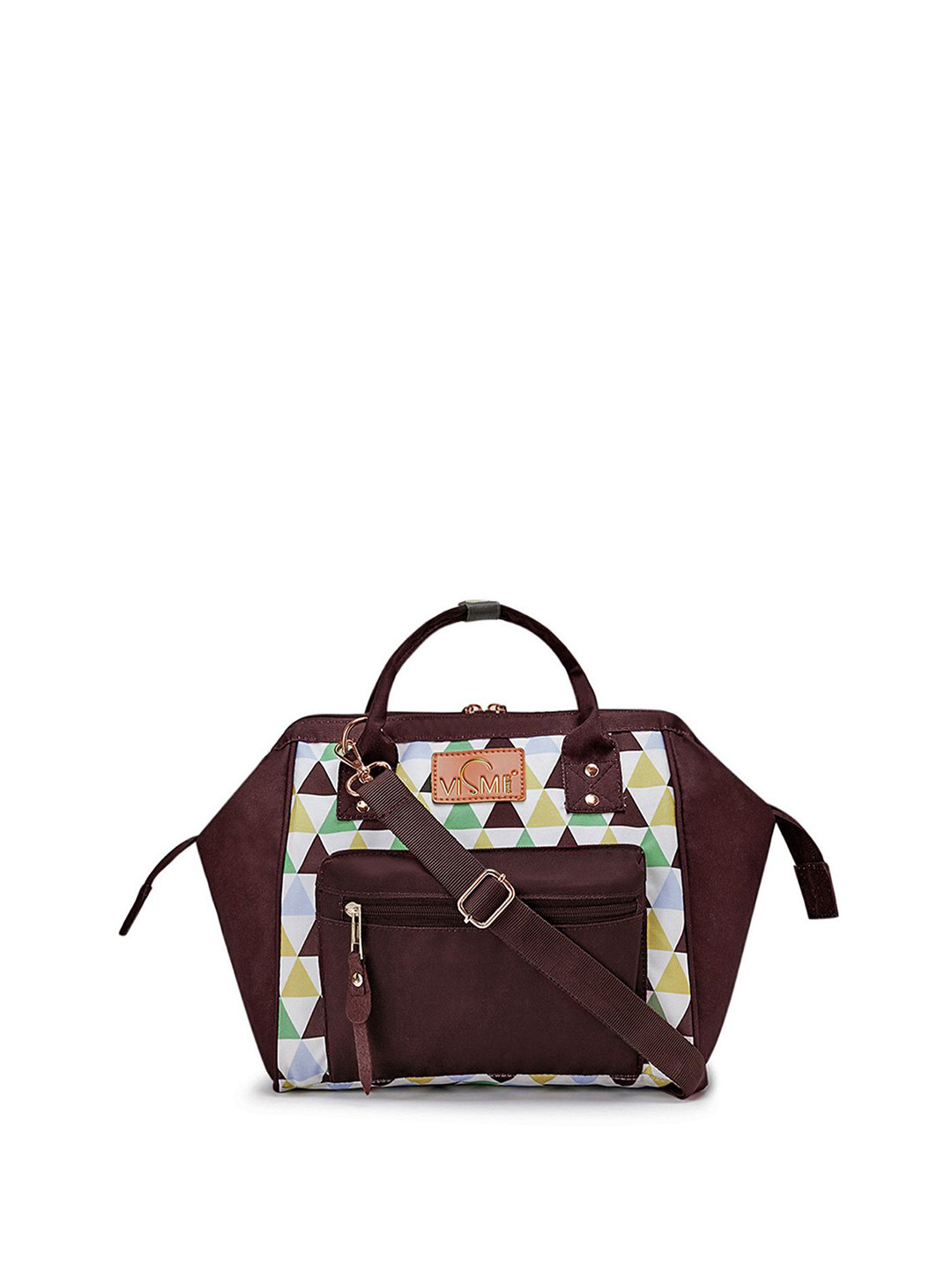 Buy VISMIINTREND Itsy Bitsy Women Coffee Brown Travel Diaper Tote Bag Diaper Bags for Women