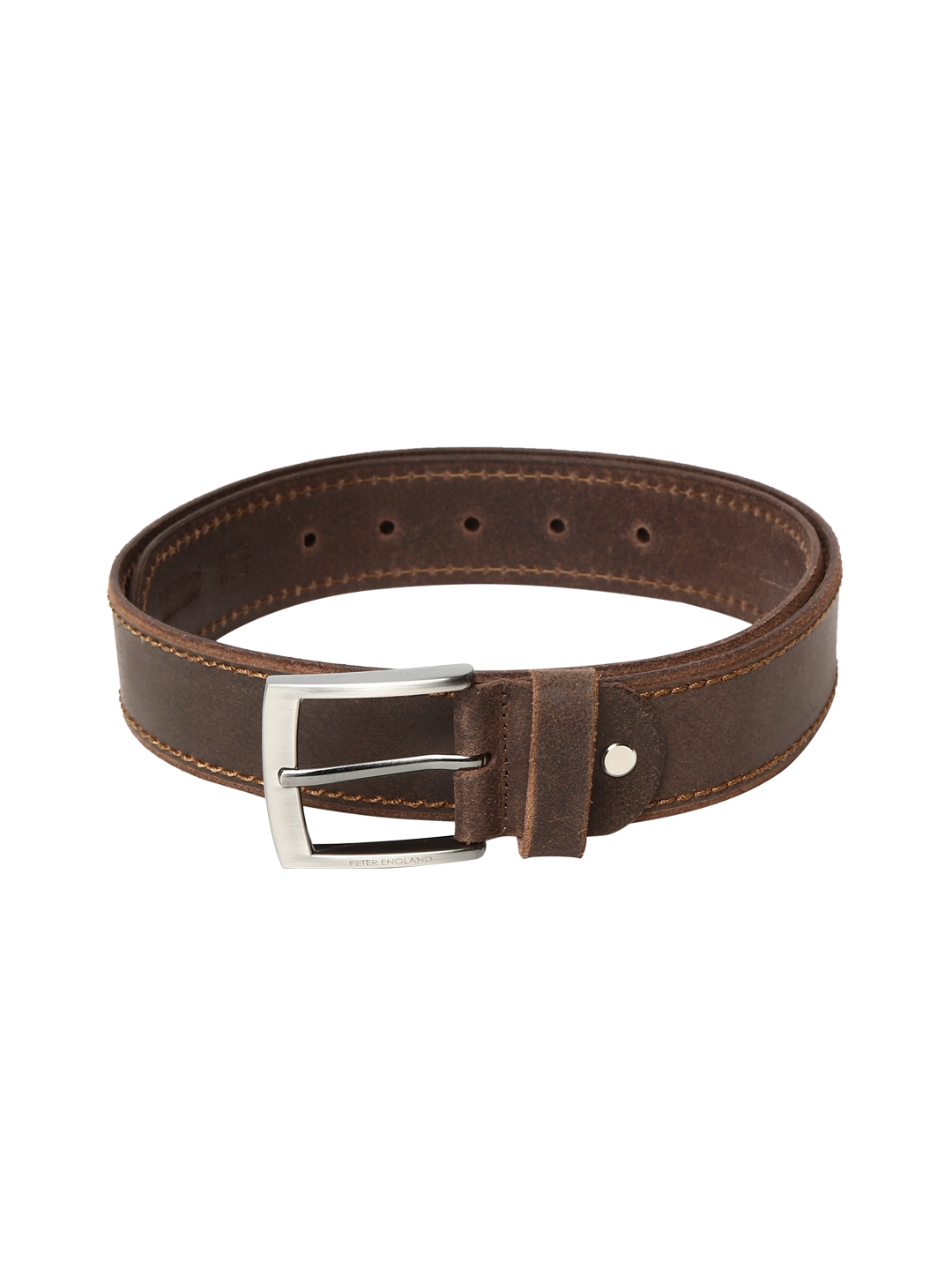 Buy Peter England Men Brown Solid Belt - Belts for Men 2092965 | Myntra