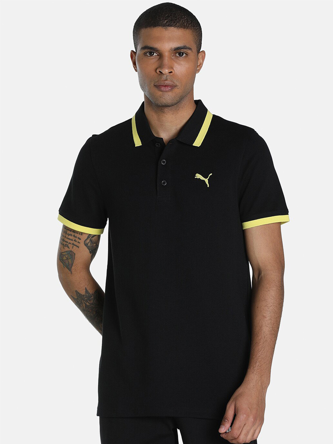 buy-puma-men-black-ess-pique-tipping-polo-collar-slim-fit-cotton-t