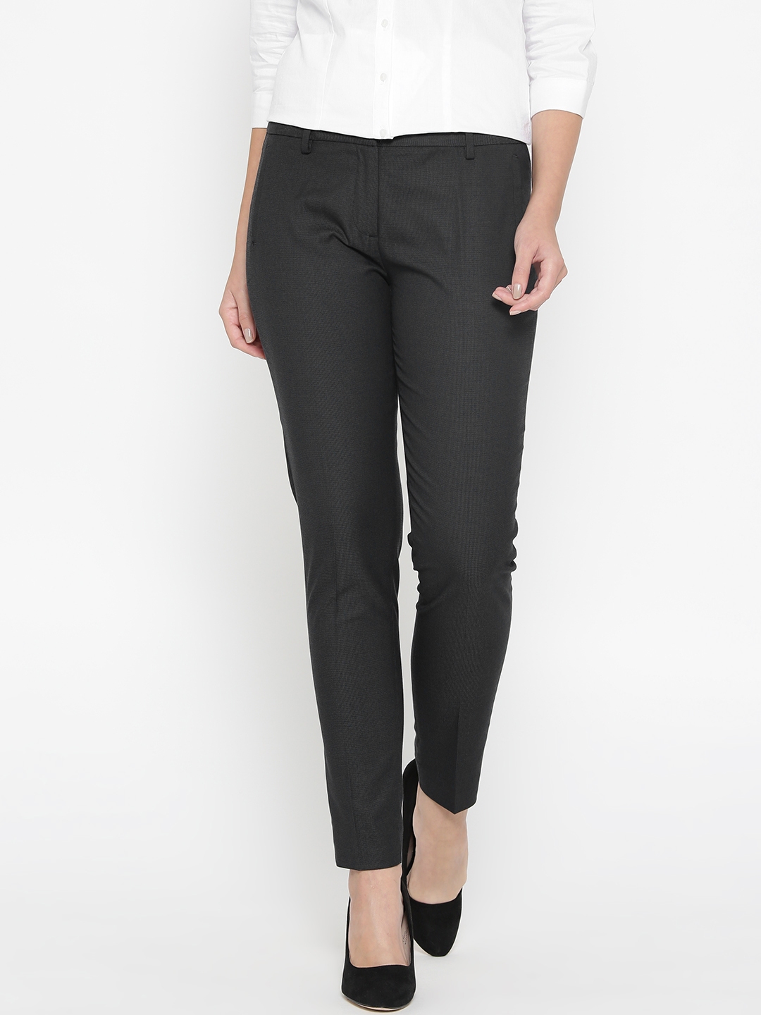navy blue formal trousers ladies