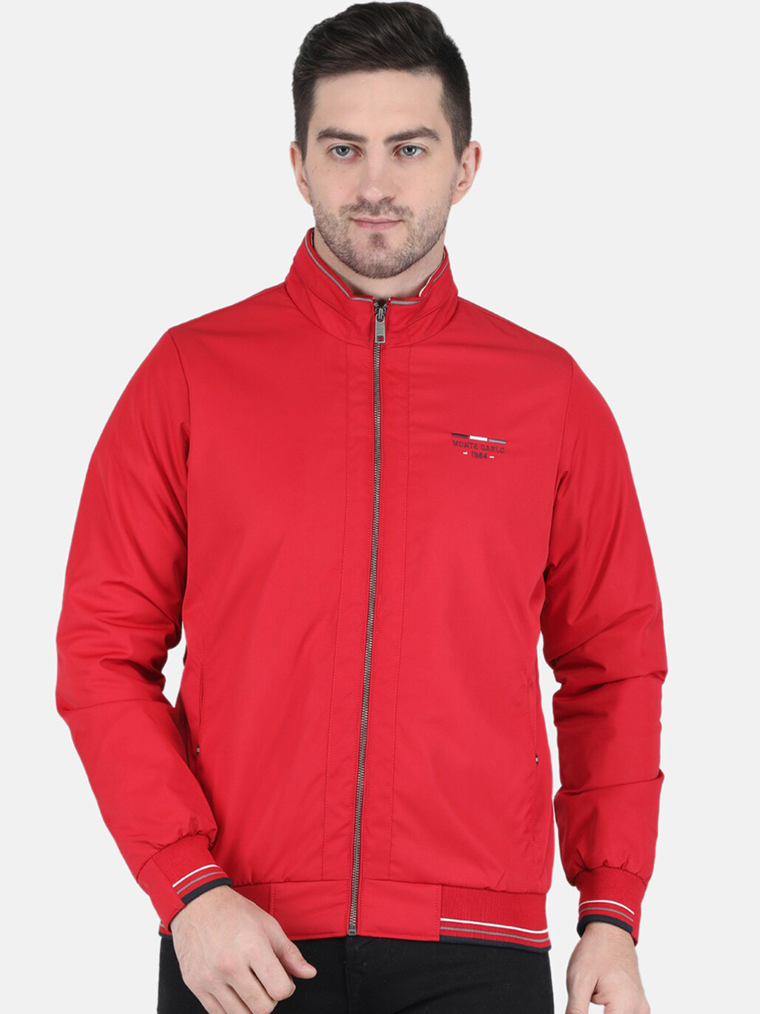 Buy Monte Carlo Men Red Bomber Jacket Jackets for Men 20940414 Myntra