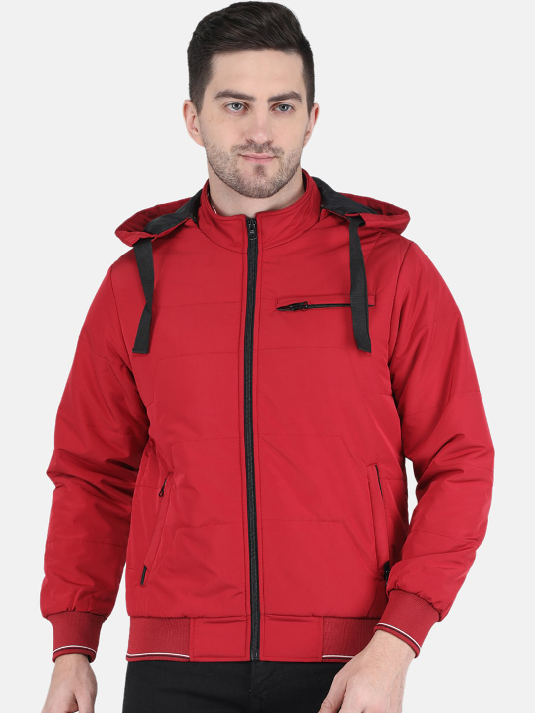 Buy Monte Carlo Men Red Puffer Jacket Jackets for Men 20940508 Myntra