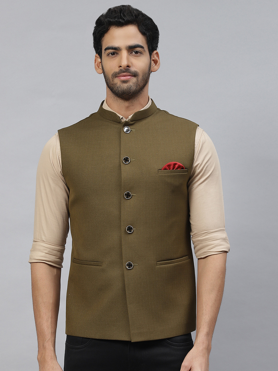Buy ESSAS Club Men Nehru Jacket With Pocket Square Nehru Jackets for