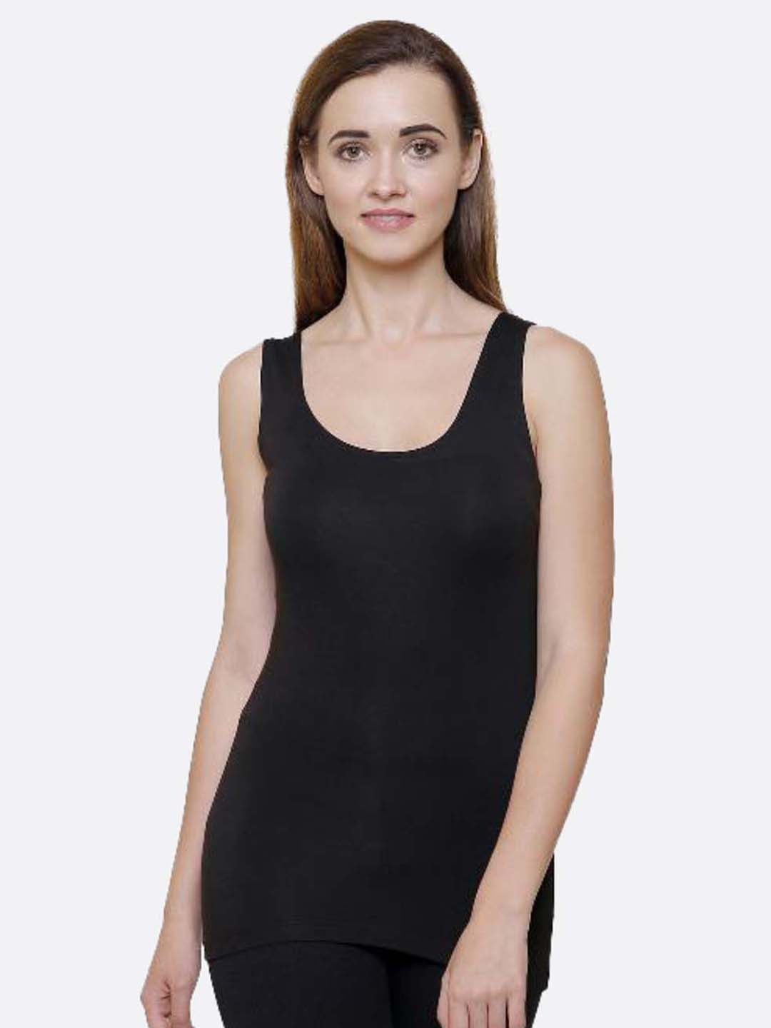 Buy BODYCARE INSIDER Women Black Cotton Heat Retention Thermal Tops