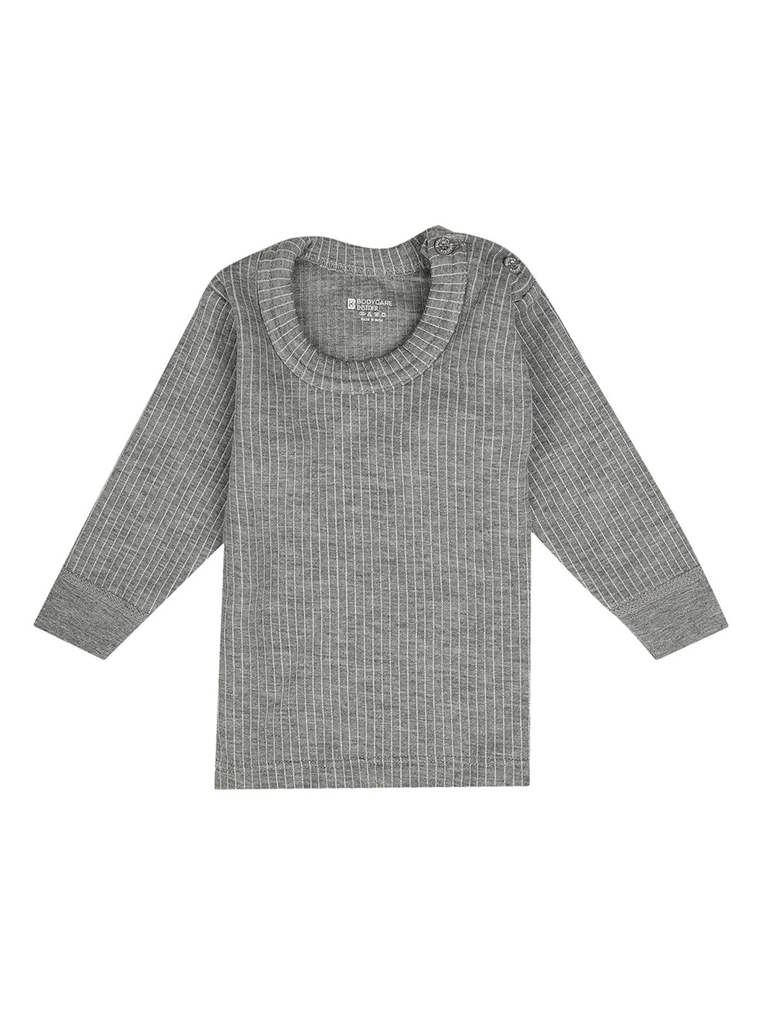 Buy Bodycare Kids Unisex Kids Grey Cotton Thermal Top Thermal Tops