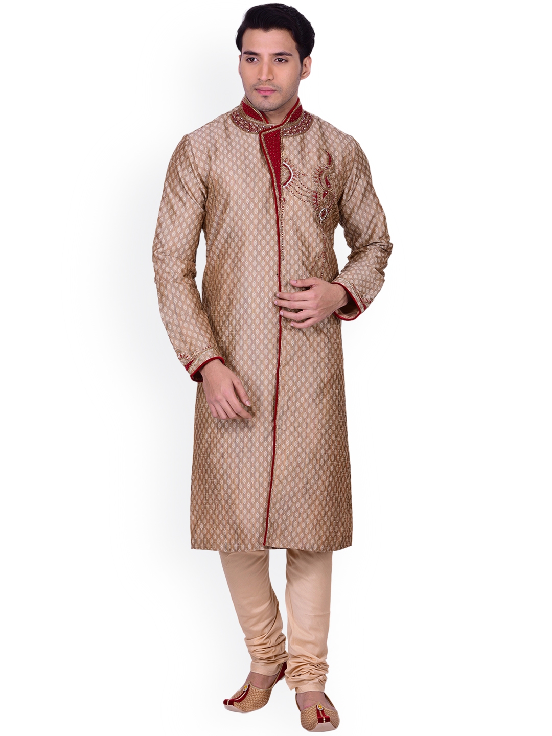 manyavar brown kurta