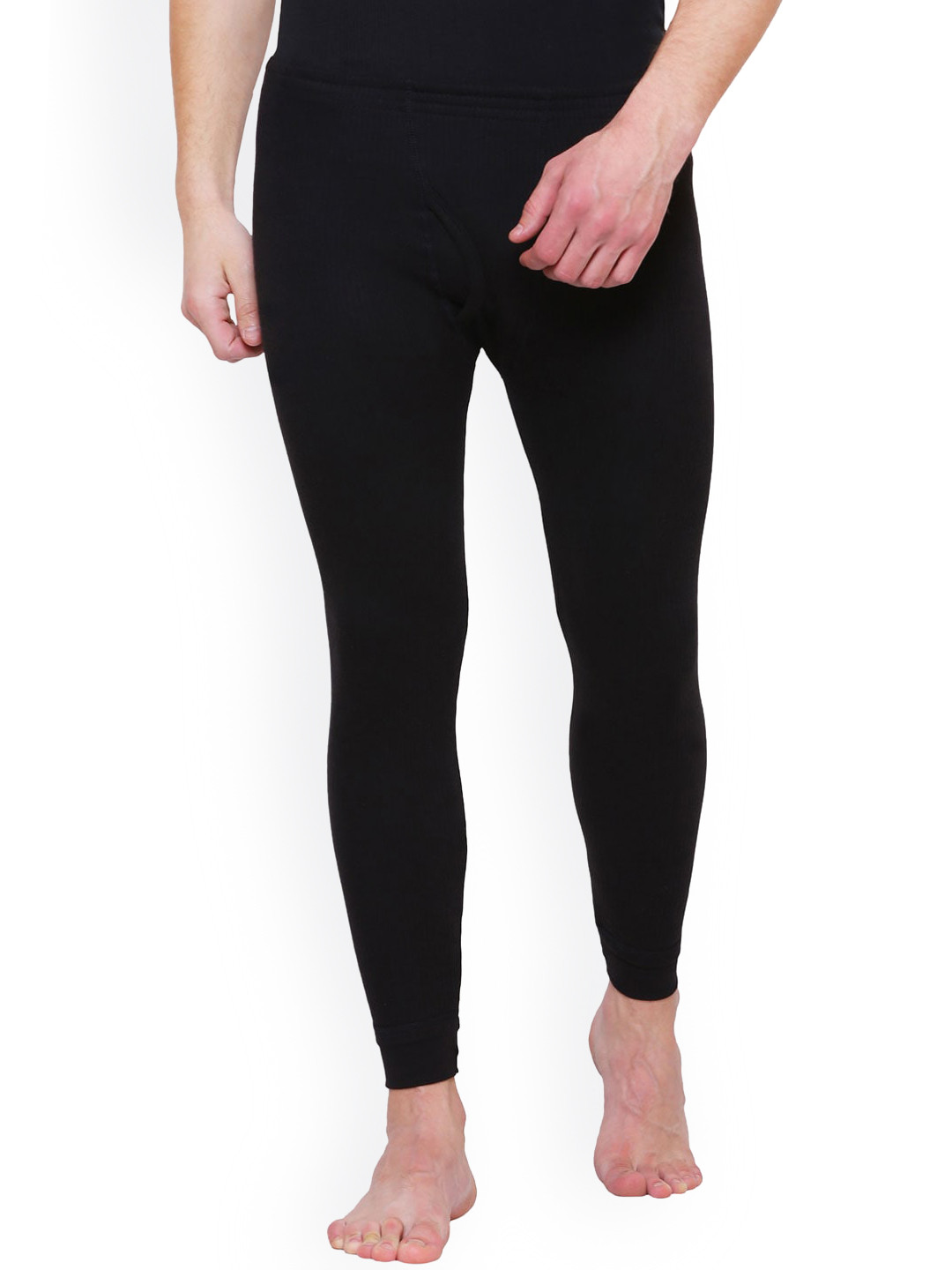 Buy BODYCARE INSIDER Men Black Cotton Thermal Bottoms Thermal Bottoms