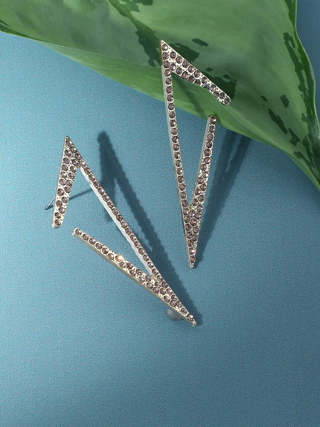 Buy SOHI Gold Plated Contemporary Ear Cuff Earrings Earrings for