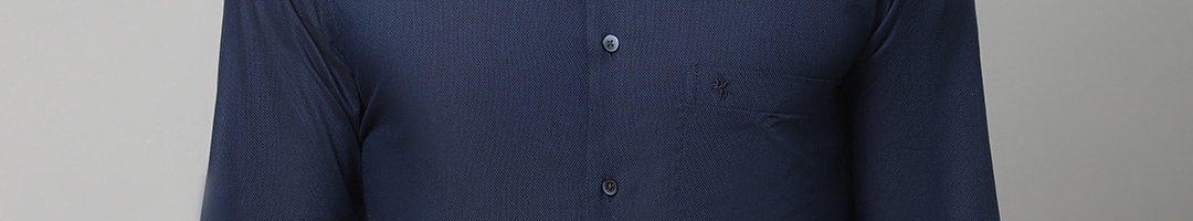 Buy Cantabil Men Navy Blue Comfort Formal Cotton Shirt - Shirts for Men ...