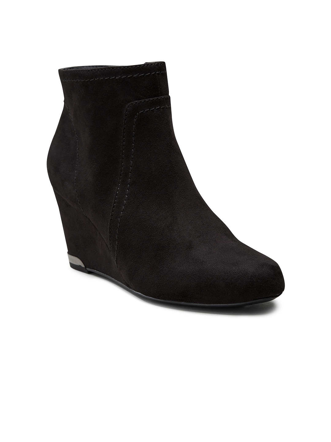Buy Next Women Black Solid Heeled Boots Boots for Women 2097569 Myntra