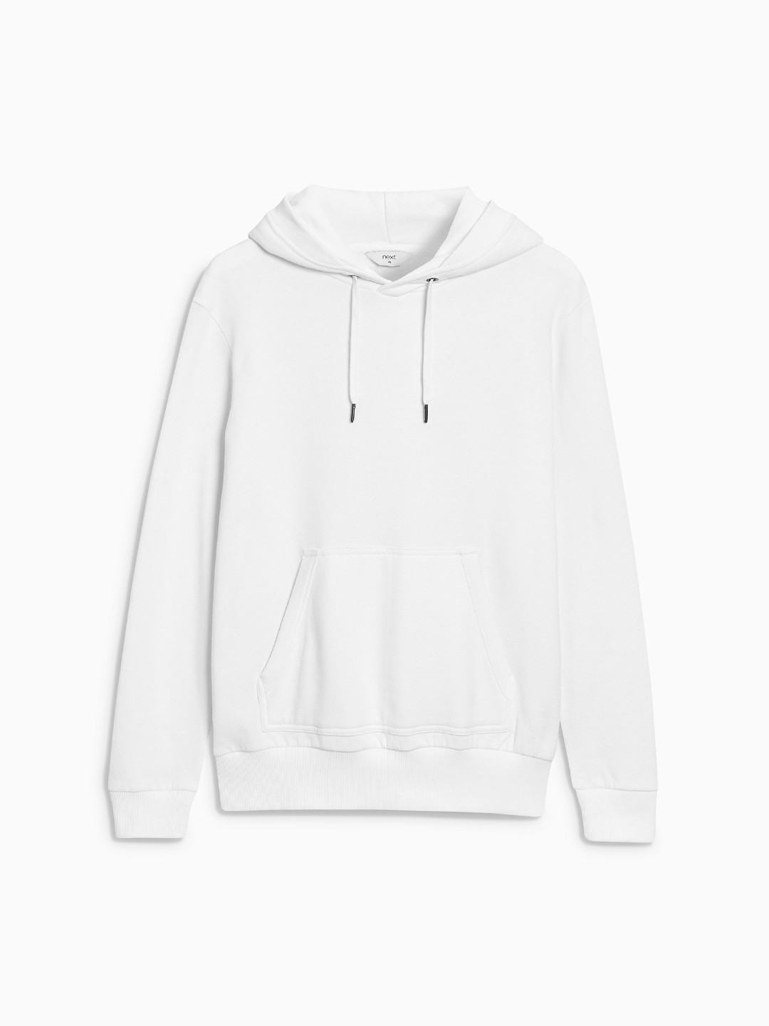 Buy Next Men White Solid Hooded Sweatshirt Sweatshirts for Men