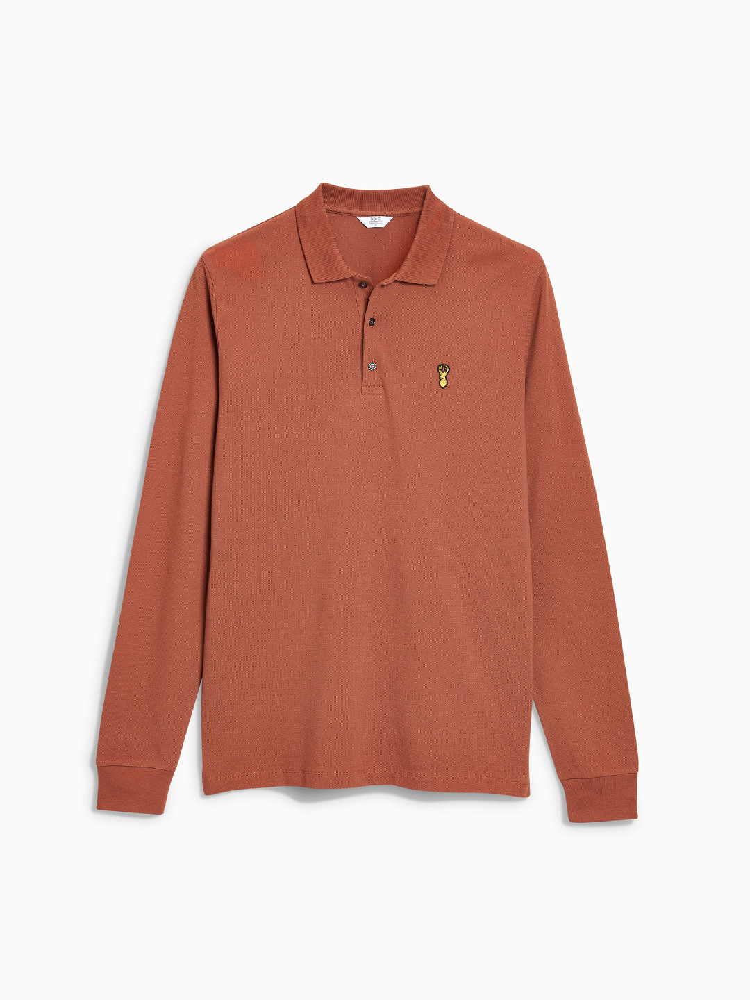 Buy Next Men Rust Brown Solid Polo Collar T Shirt Tshirts for Men