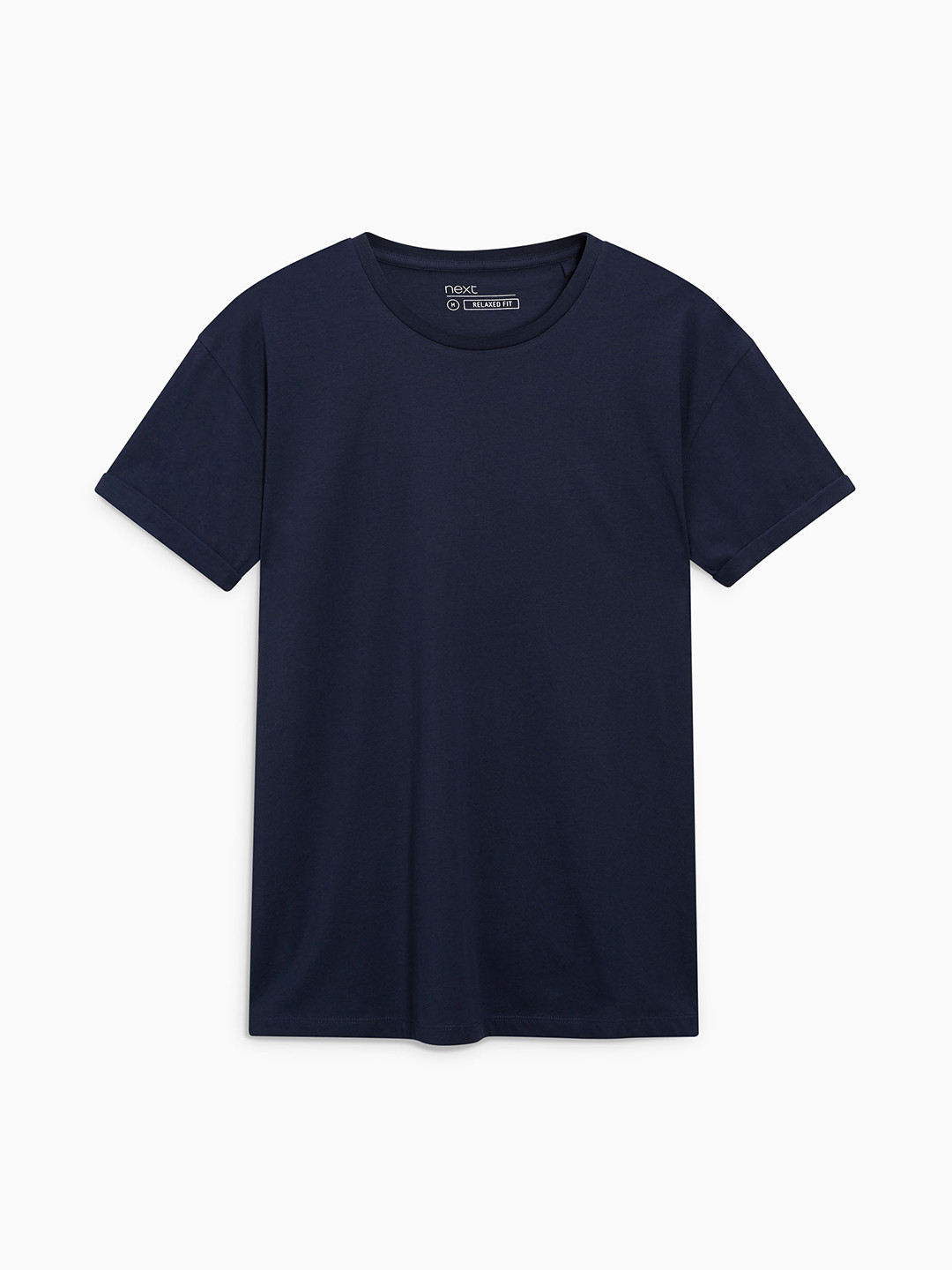 Buy Next Men Navy Blue Solid Round Neck T Shirt Tshirts for Men
