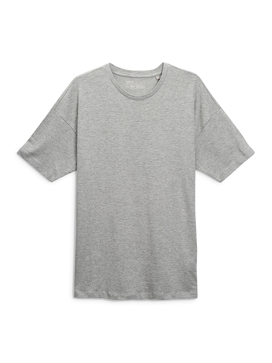 Buy Next Men Grey Melange Drop Shoulder T Shirt Tshirts for Men