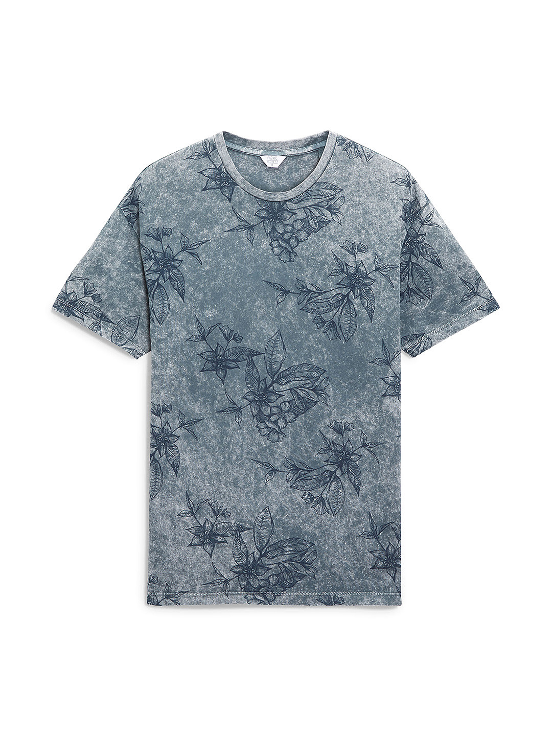 Buy Next Men Charcoal Printed Round Neck T Shirt Tshirts for Men