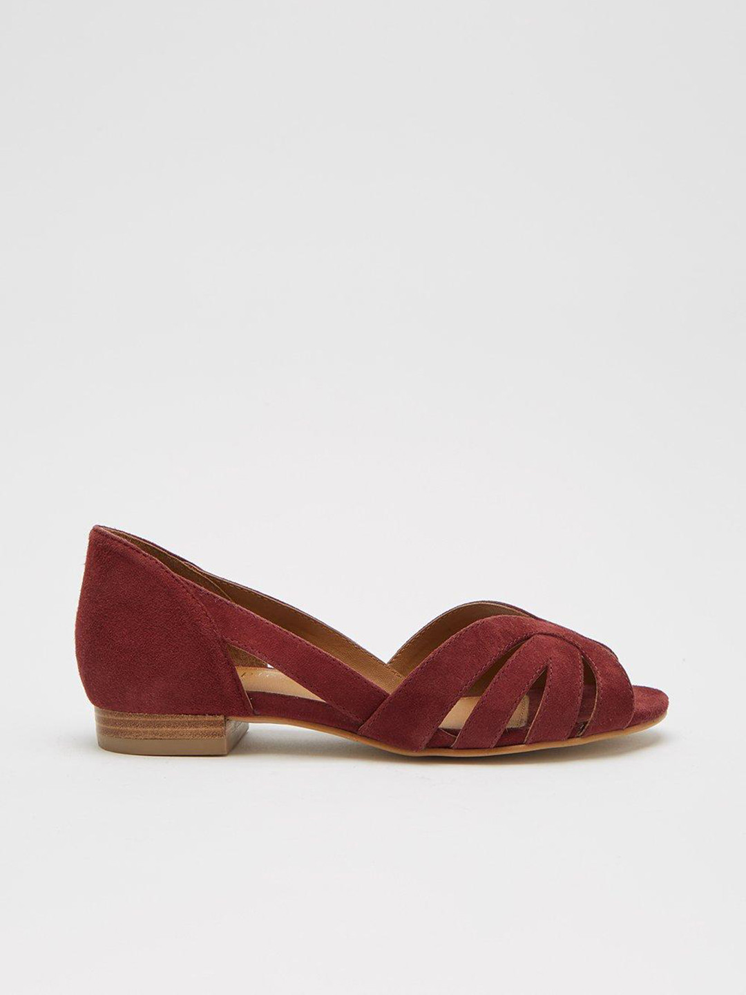 Buy DOROTHY PERKINS Women Burgundy Multi Straps Open Toe Flats Flats