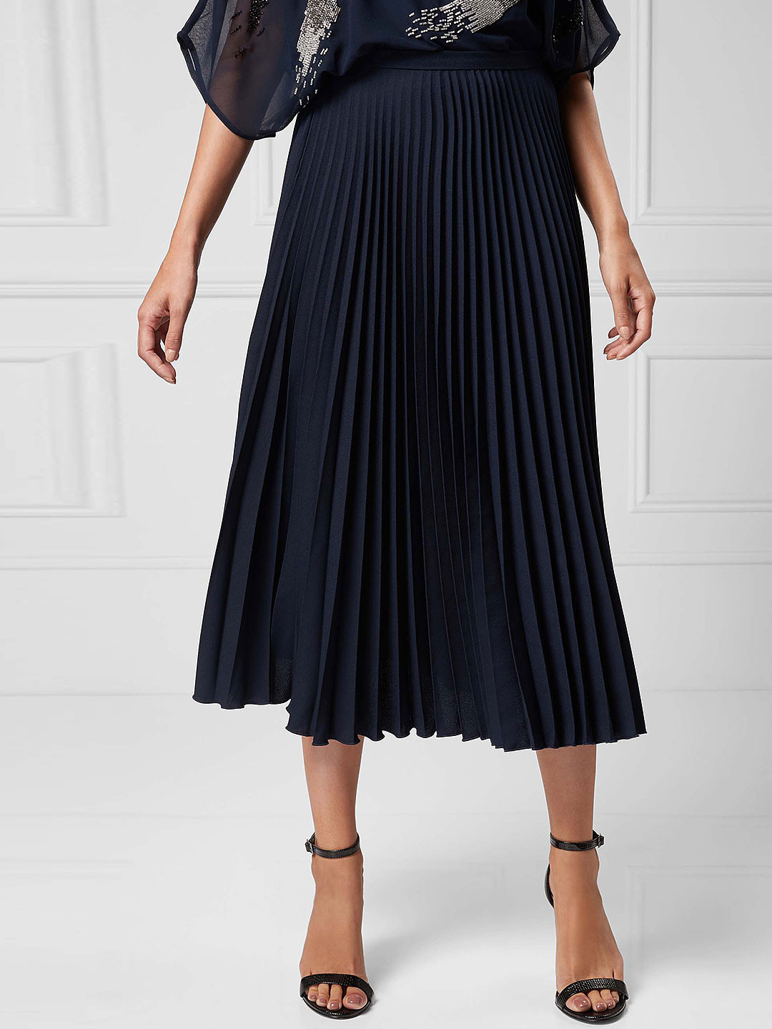 Buy Next Navy Flared Skirt Skirts for Women 2099457 Myntra