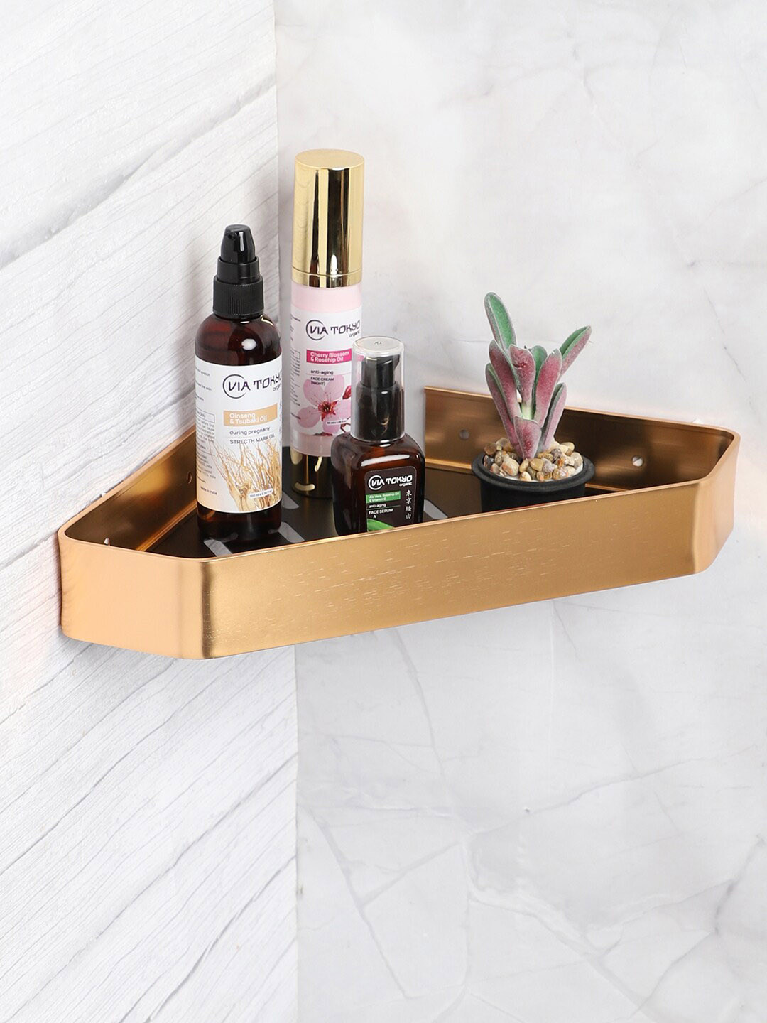 Toiletry Rack Buy Bonhomie Black & Golden Colored Stainless Steel Corner Toiletry ...