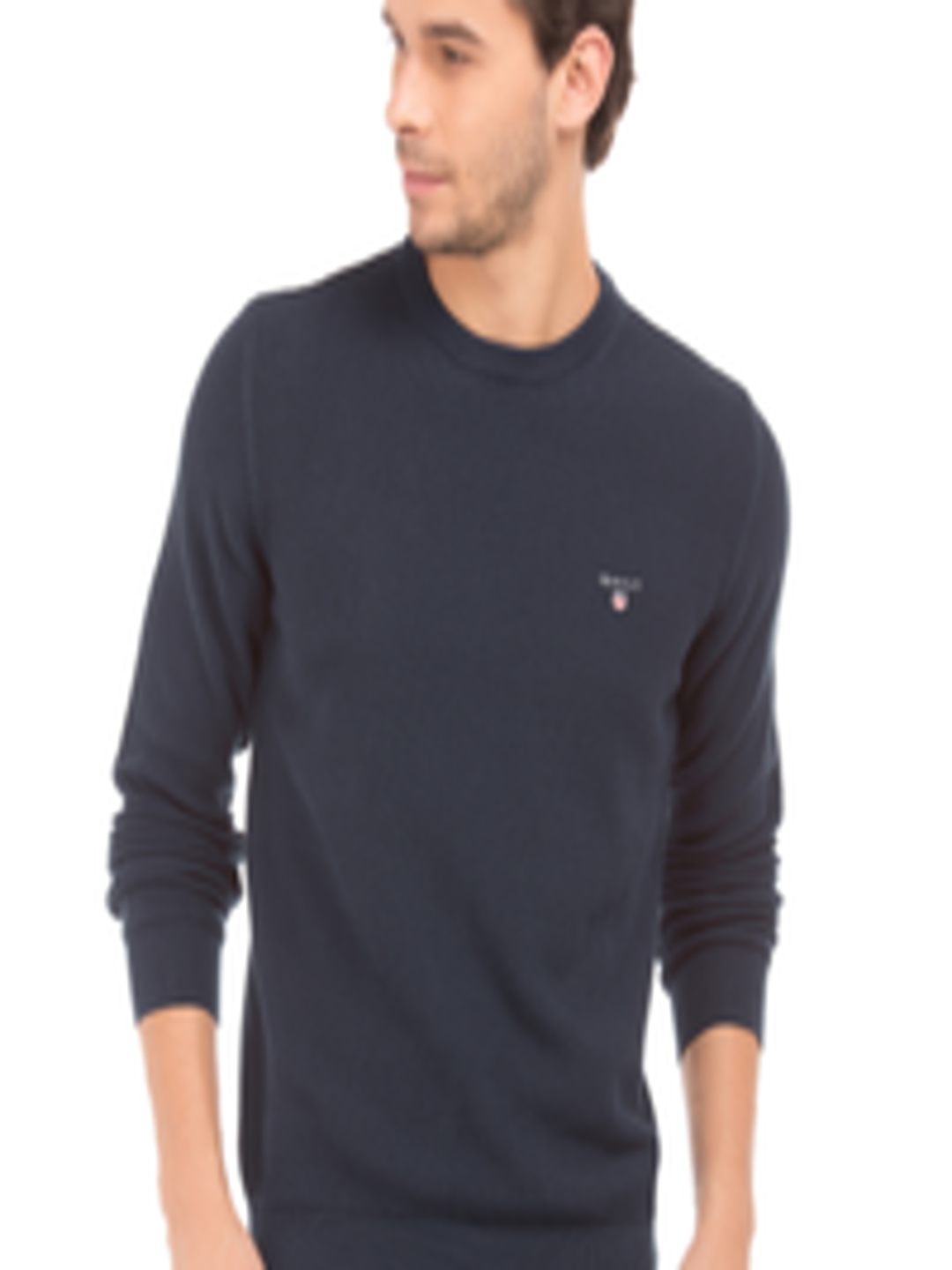 Buy GANT Men Blue Solid Pullover - Sweaters for Men 2100670 | Myntra