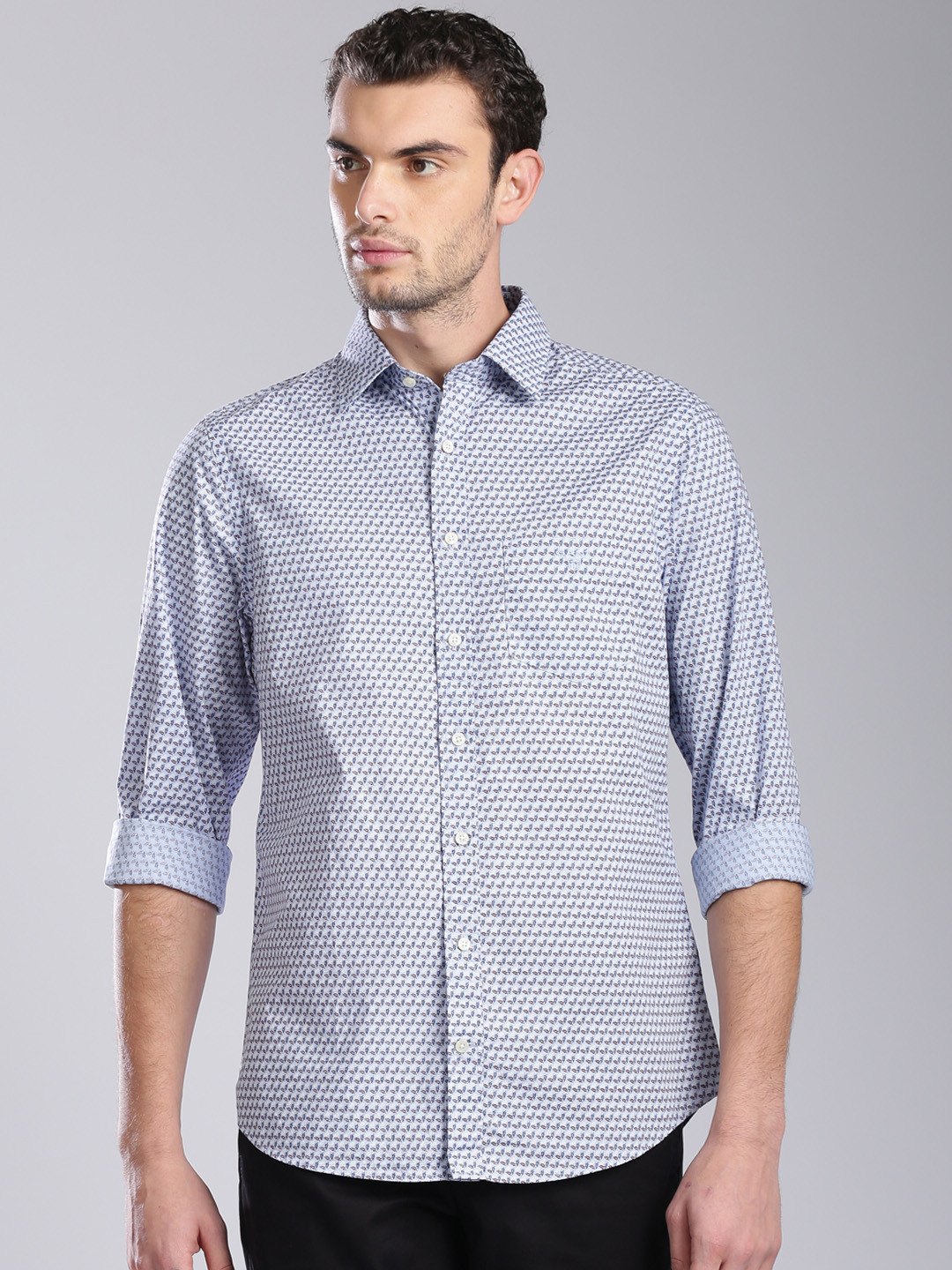 Gant Men Blue Solid Shirt
