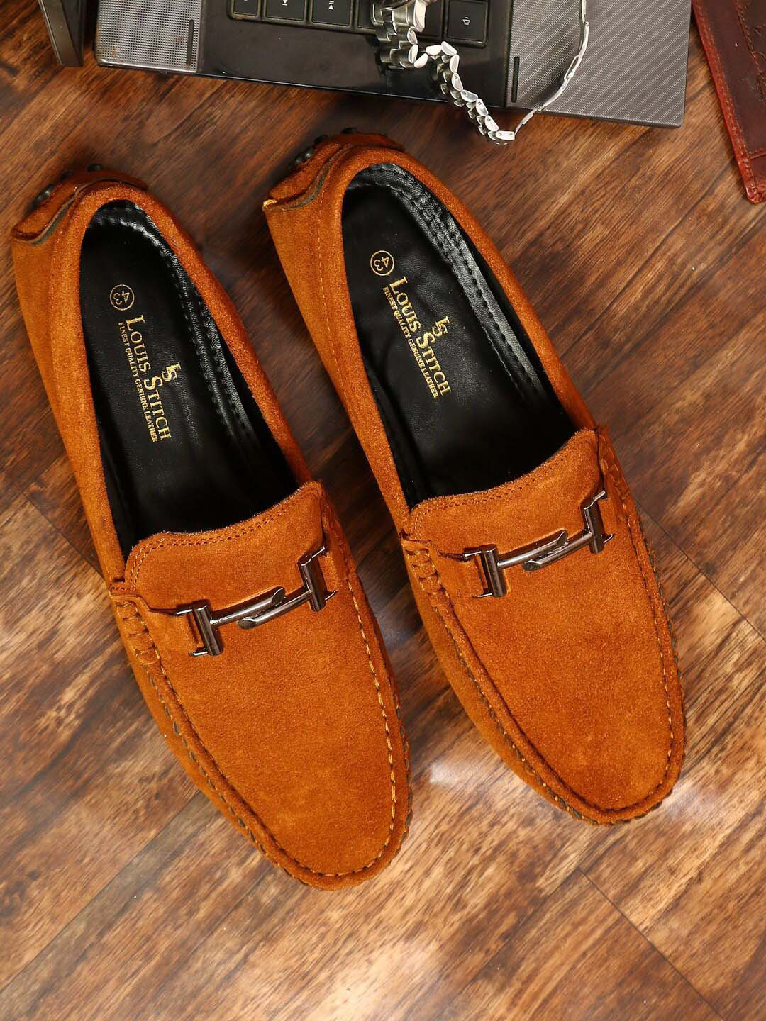 Buy LOUIS STITCH Men Suede Formal Loafers Formal Shoes for Men